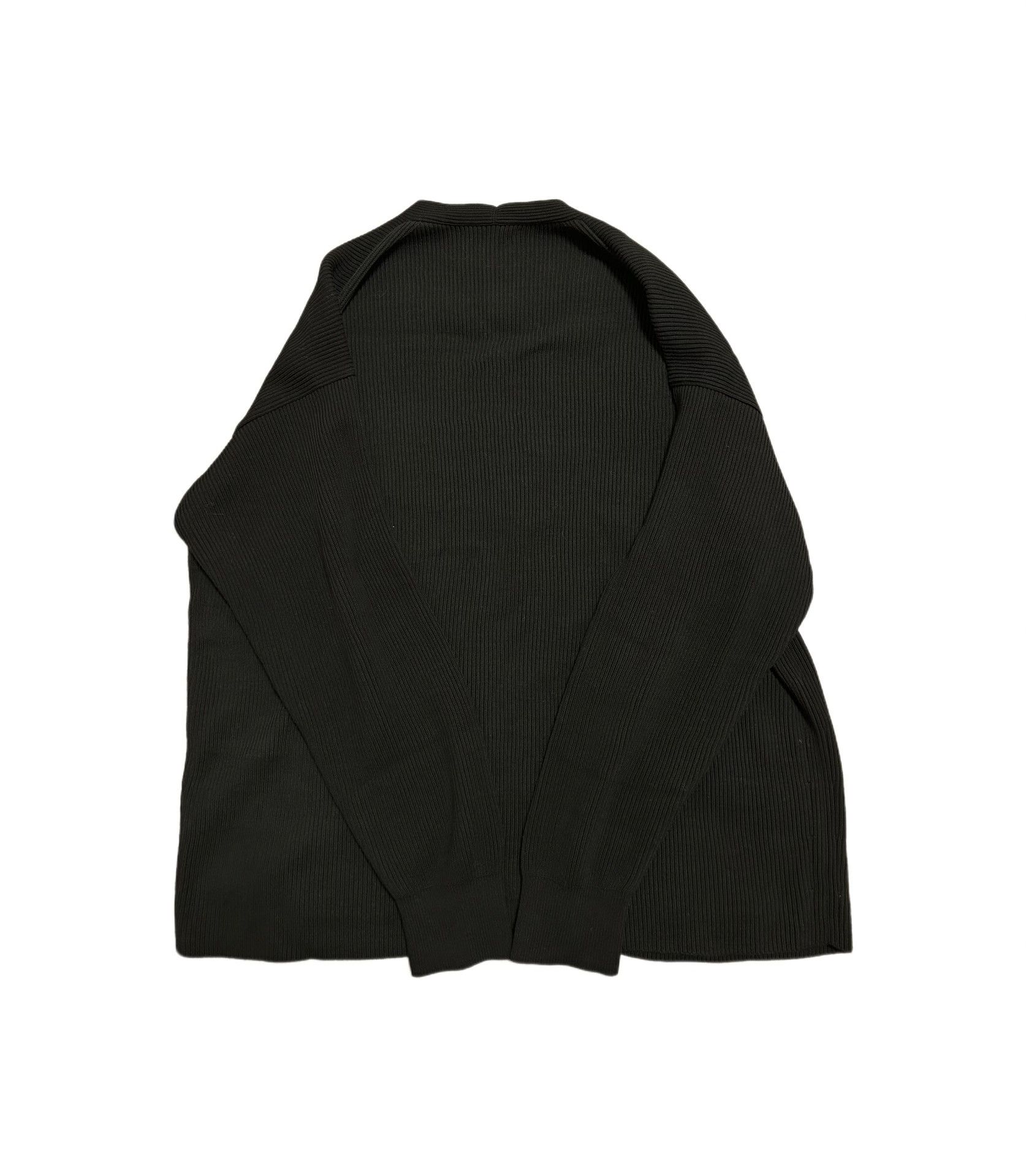 AURALEE Super Hard Twist Rib Knit Cardigan