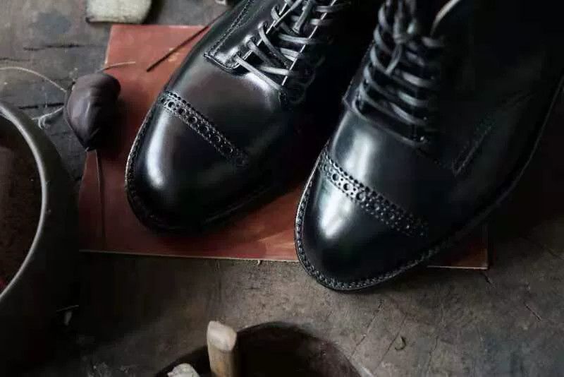 Alden ALDEN Black Shell Cordovan Chukka Boots Size US 7.5 / EU 40-41 - 4 Thumbnail