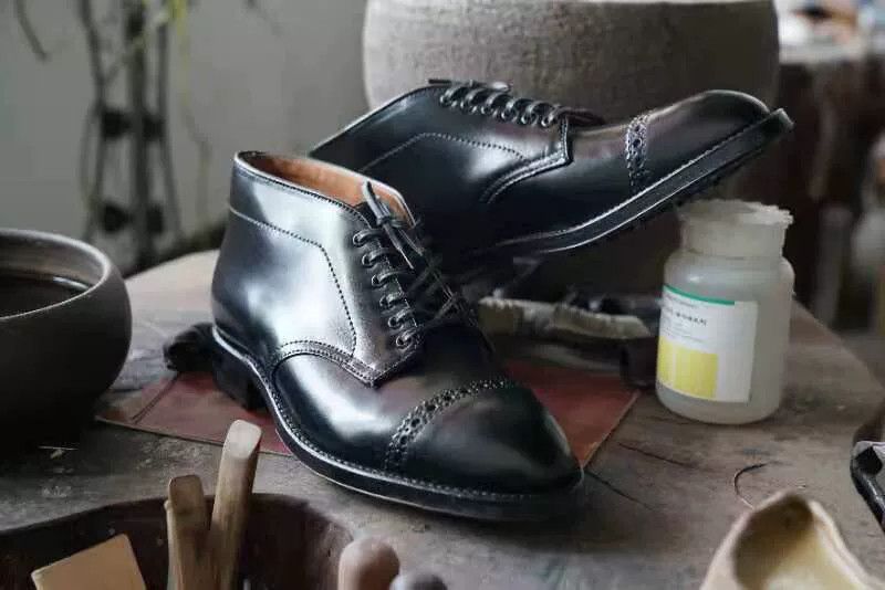 Alden ALDEN Black Shell Cordovan Chukka Boots Size US 7.5 / EU 40-41 - 2 Thumbnail