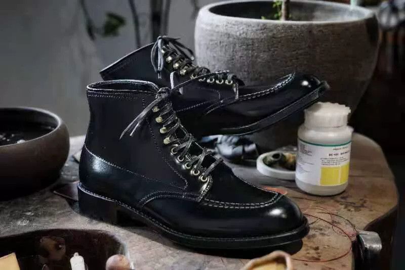 Alden Alden Indy Black Shell Cordovan Boots Size US 6 / EU 39 - 3 Thumbnail