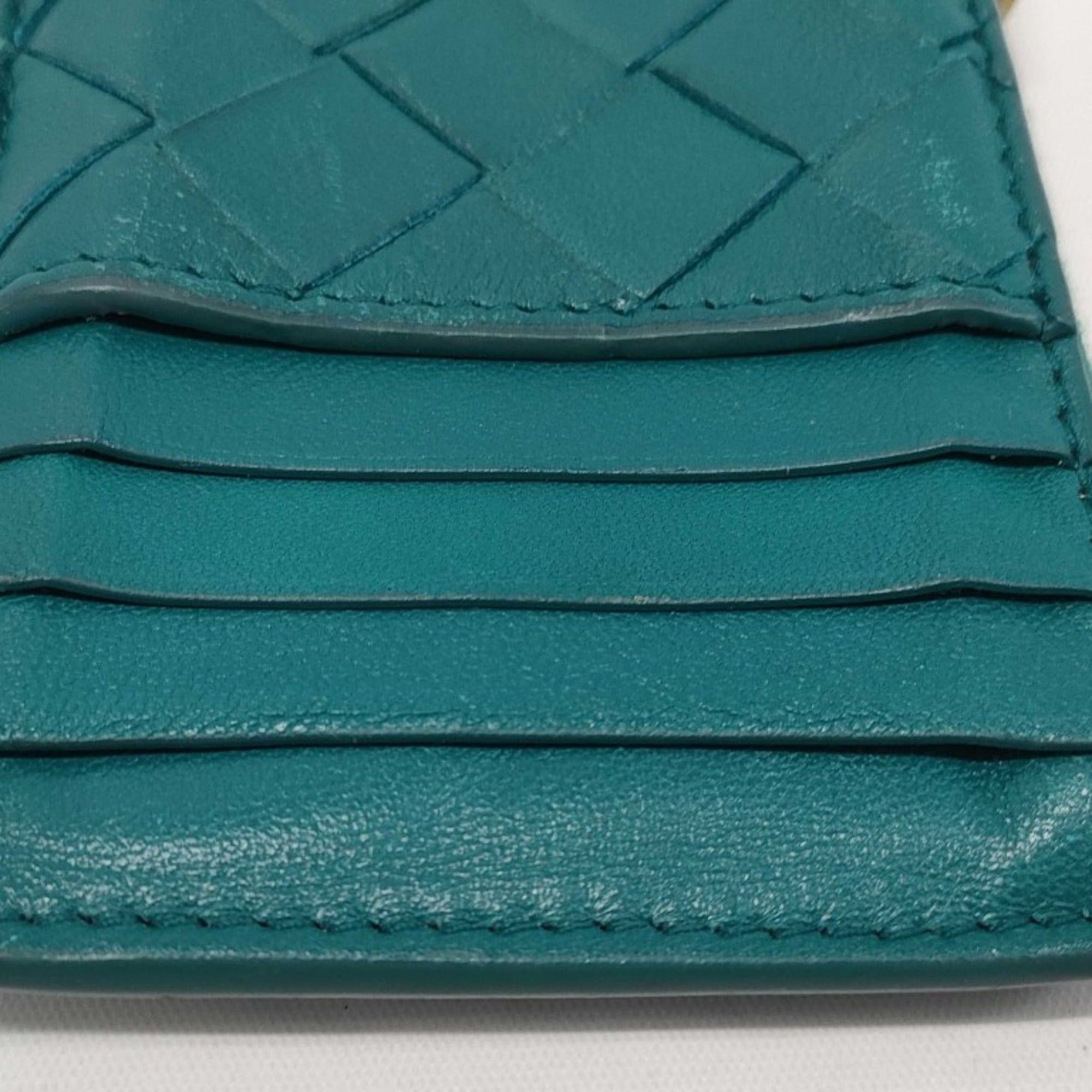 Bottega Veneta BOTTEGA VENETA Coin and Business Card Case, Intrecciato Fragment Green, for Men Women Size ONE SIZE - 6 Thumbnail