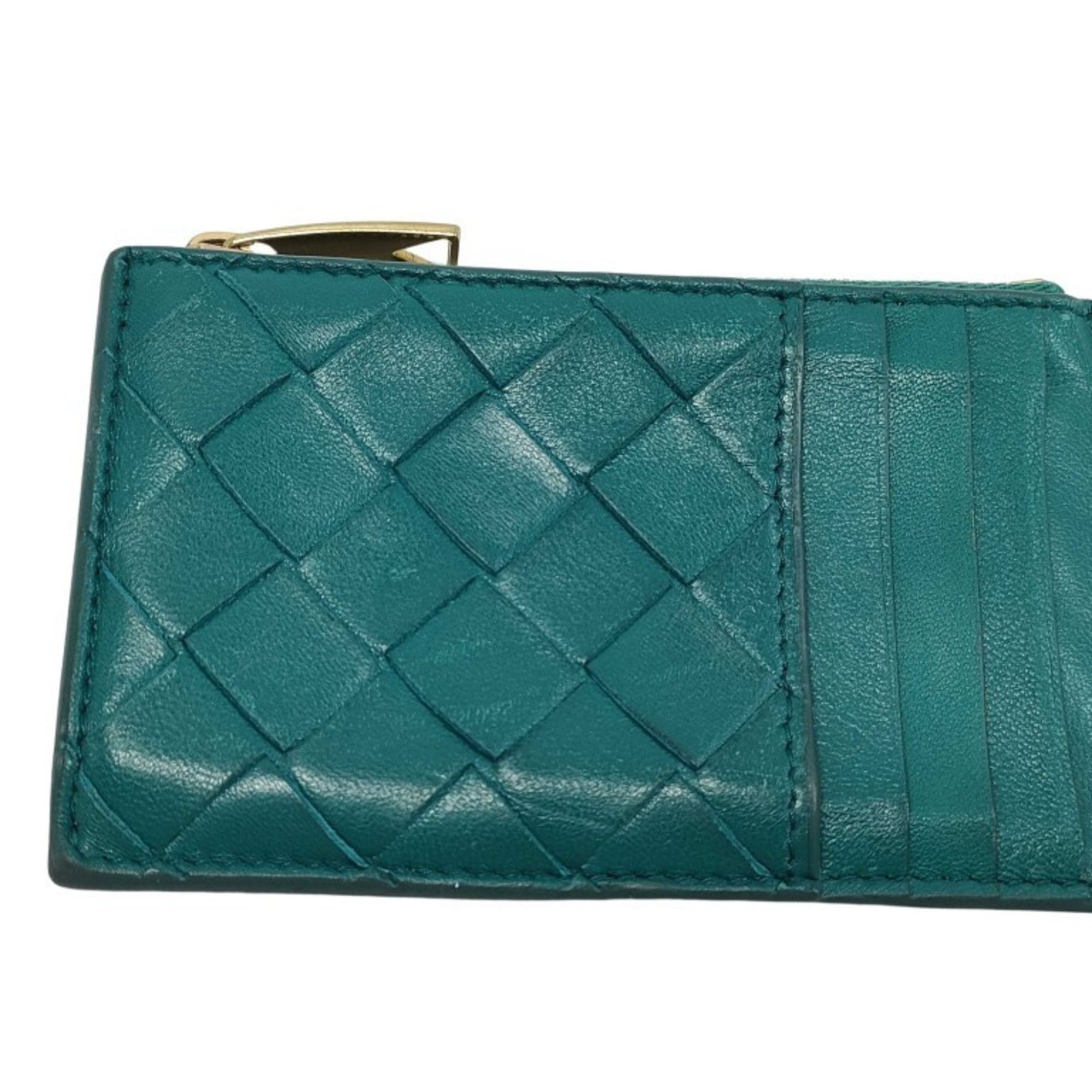 Bottega Veneta BOTTEGA VENETA Coin and Business Card Case, Intrecciato Fragment Green, for Men Women Size ONE SIZE - 2 Thumbnail