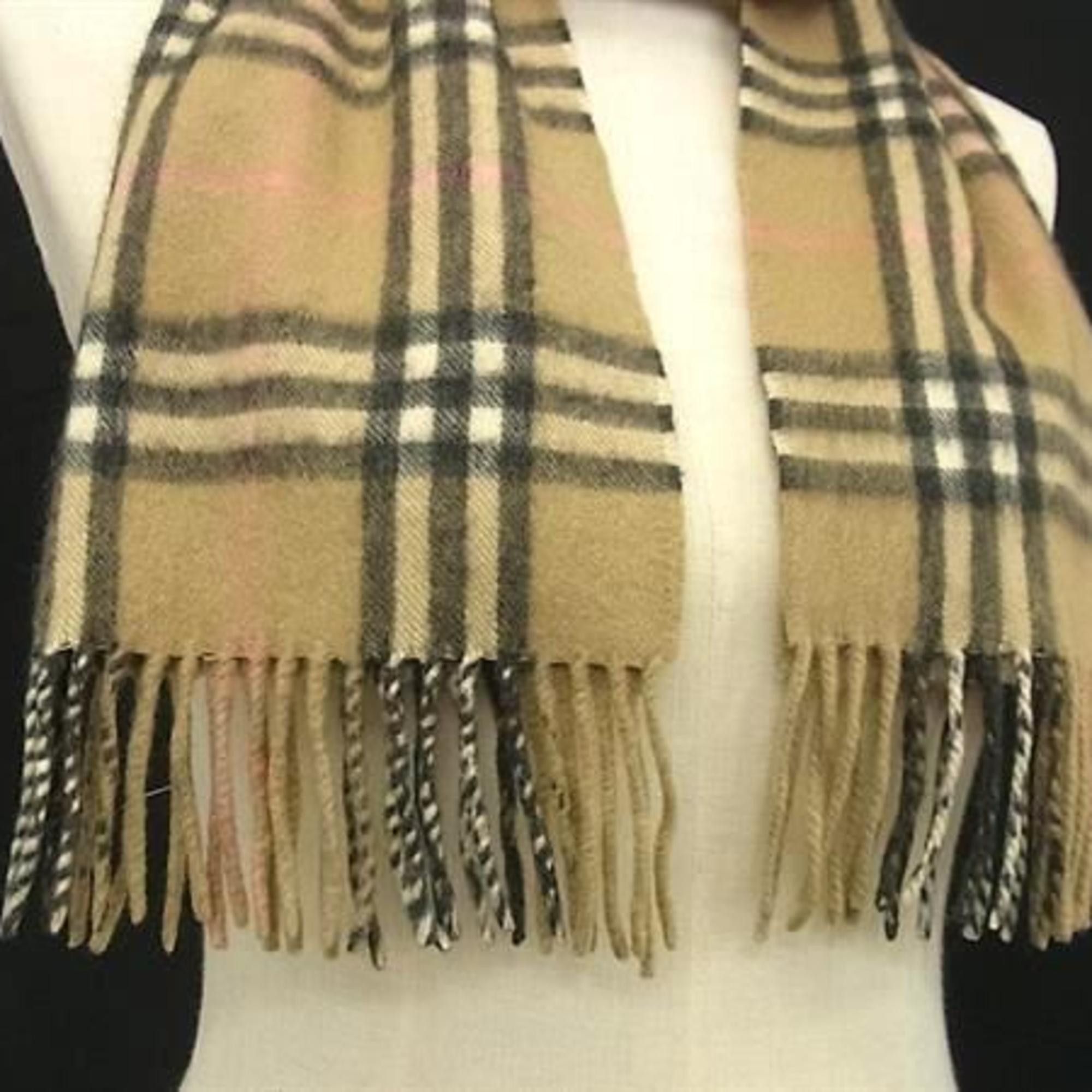 Burberry BURBERRY Nova Check Brown Cashmere Scarf for Men and Women Size ONE SIZE - 3 Thumbnail