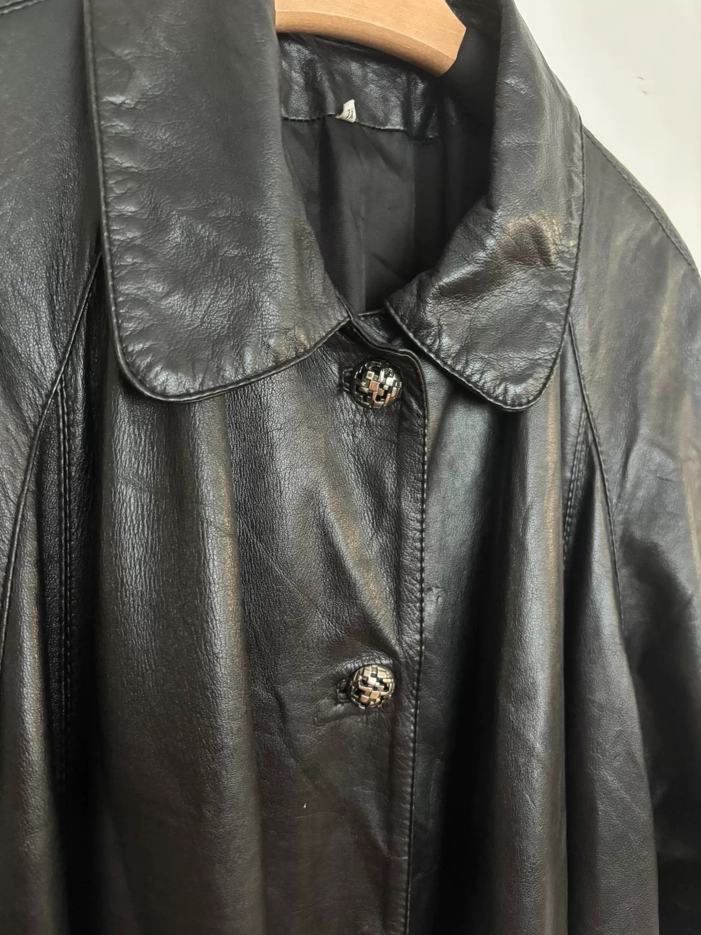 Vera Pelle Italian Vera Pelle Long Leather Coat Size US M / EU 48-50 / 2 - 2 Thumbnail