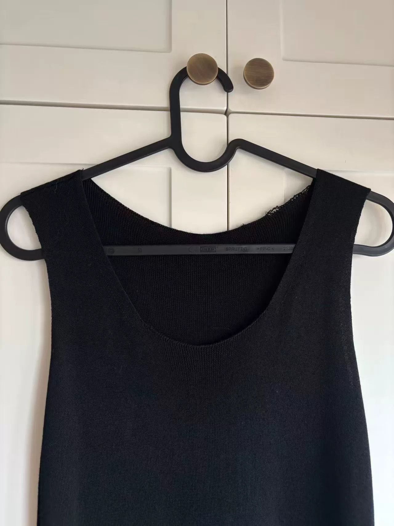 Roberto Collina Roberto Collina Black Knit Dress Size M / US 6-8 / IT 42-44 - 4 Thumbnail