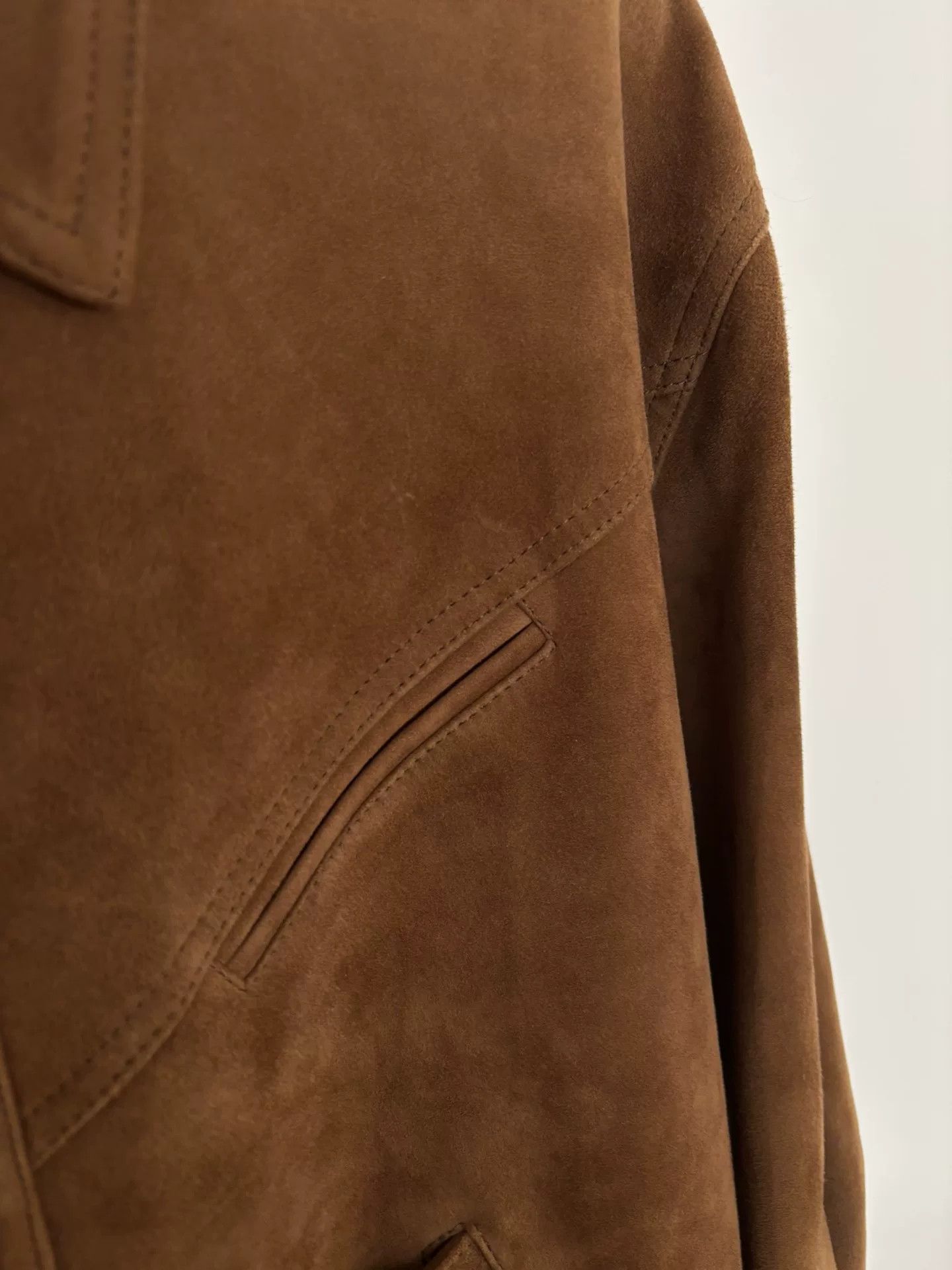 Other Brown Soft Sheepskin Suede Jacket Size US S / EU 44-46 / 1 - 5 Thumbnail