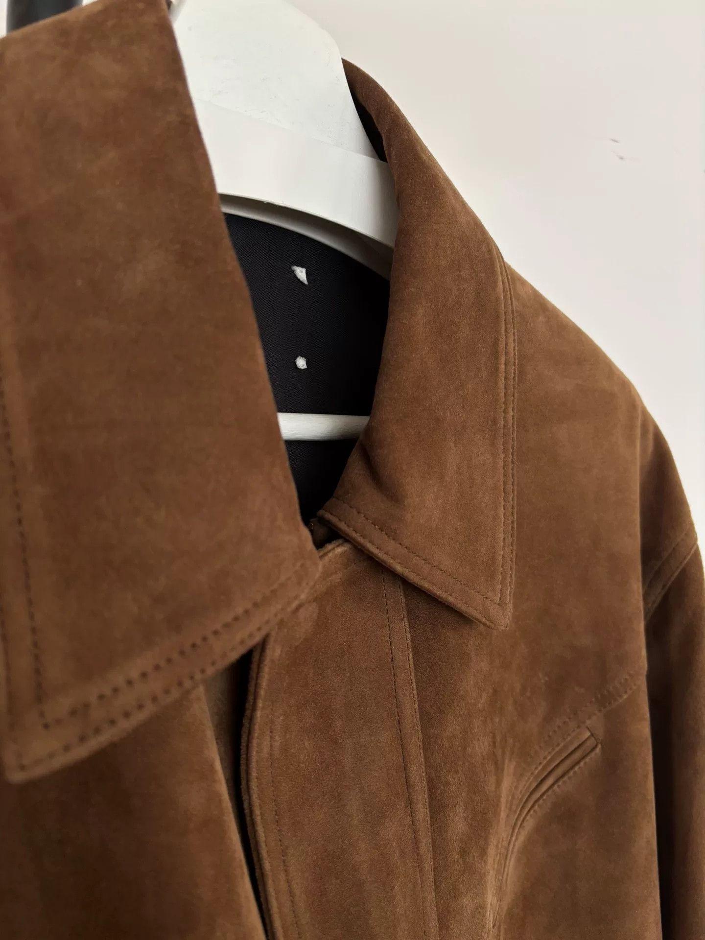 Other Brown Soft Sheepskin Suede Jacket Size US S / EU 44-46 / 1 - 2 Thumbnail