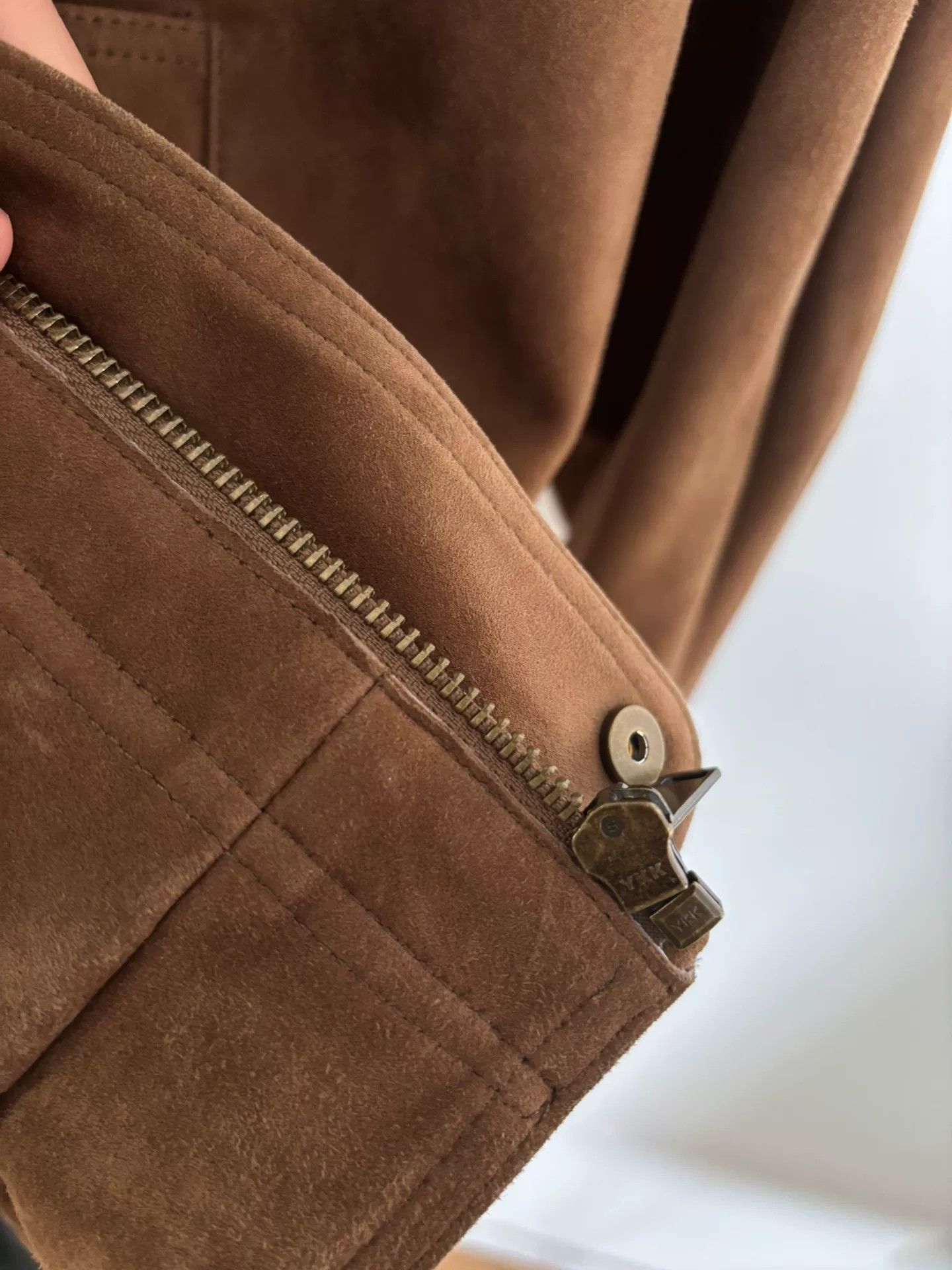 Other Brown Soft Sheepskin Suede Jacket Size US S / EU 44-46 / 1 - 4 Thumbnail