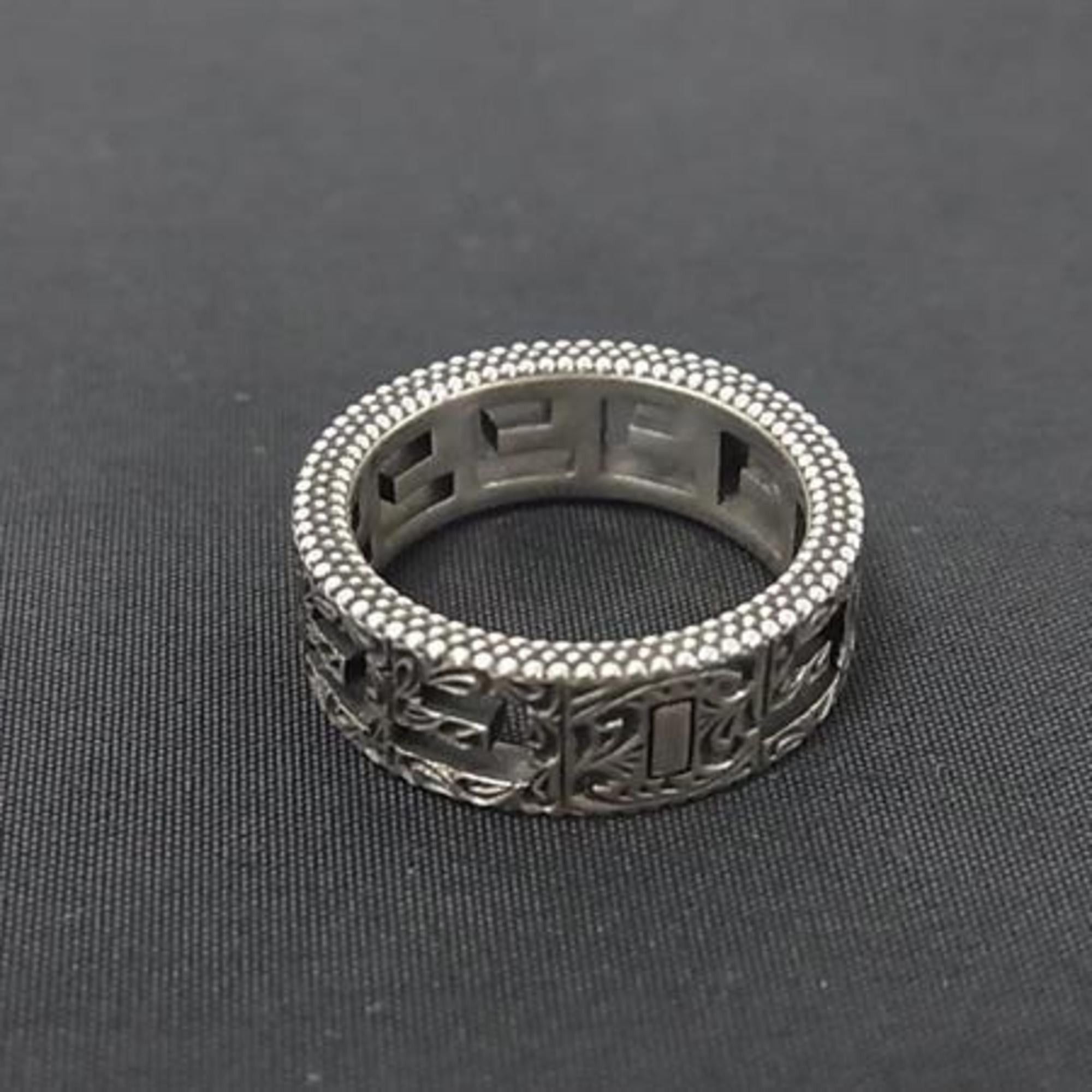 Gucci GUCCI Arabesque Square G Ring in Silver SV925 for Women Size ONE SIZE - 3 Thumbnail