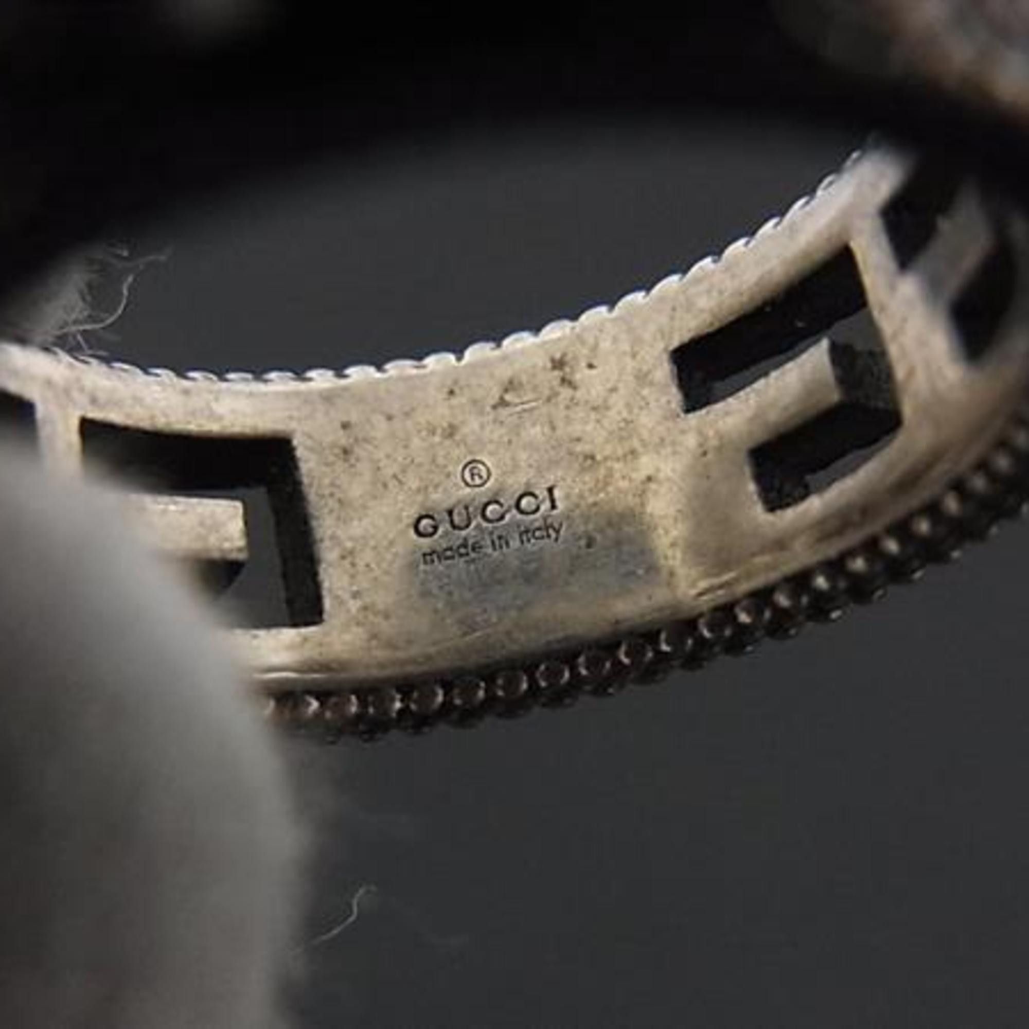 Gucci GUCCI Arabesque Square G Ring in Silver SV925 for Women Size ONE SIZE - 2 Thumbnail