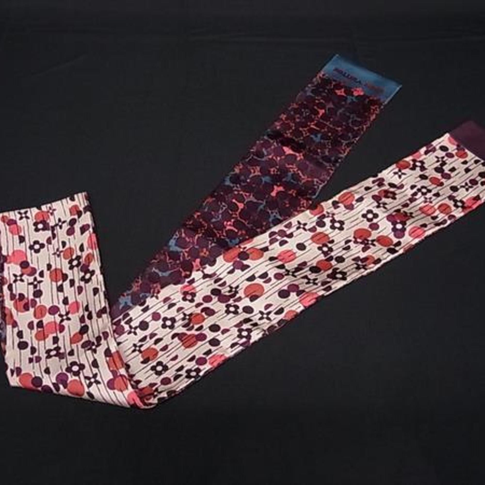 Louis Vuitton Louis Vuitton Ribbon Scarf Bandeau Monogram Multicolor Silk Women's Size ONE SIZE - 3 Thumbnail