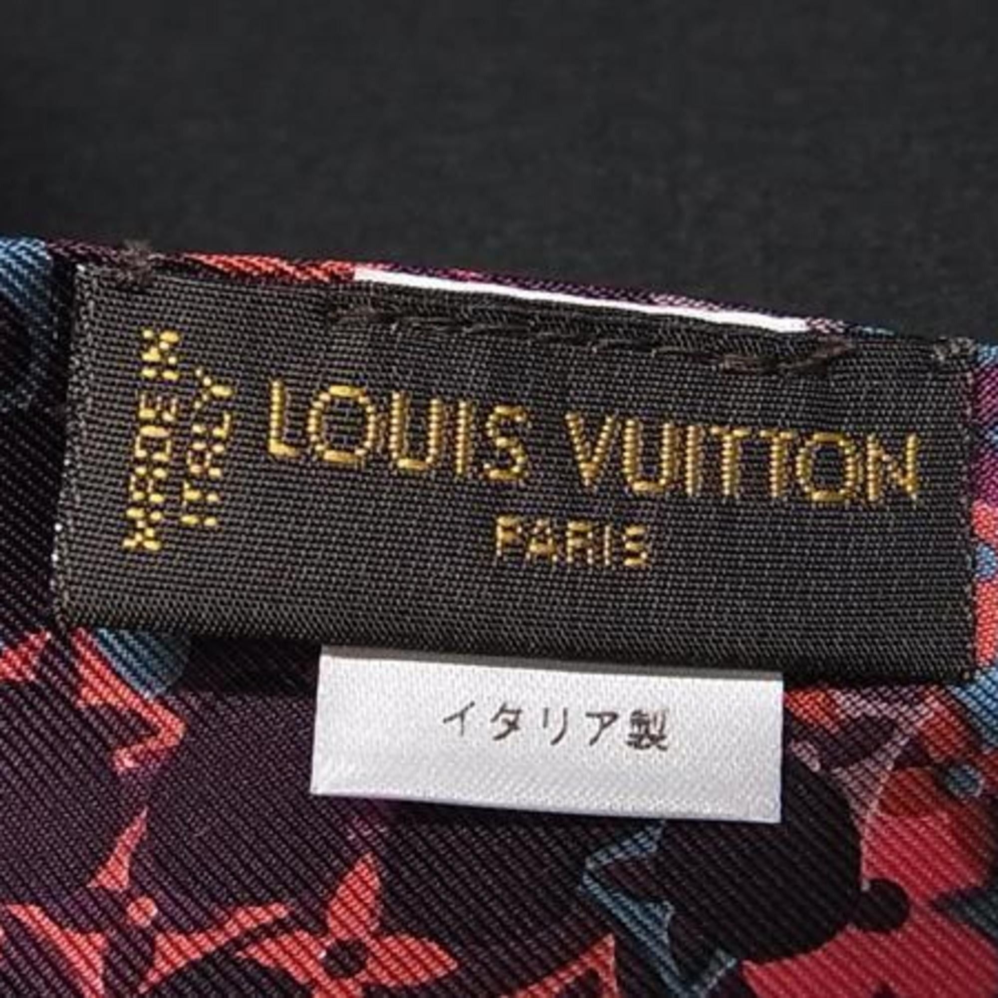 Louis Vuitton Louis Vuitton Ribbon Scarf Bandeau Monogram Multicolor Silk Women's Size ONE SIZE - 4 Thumbnail