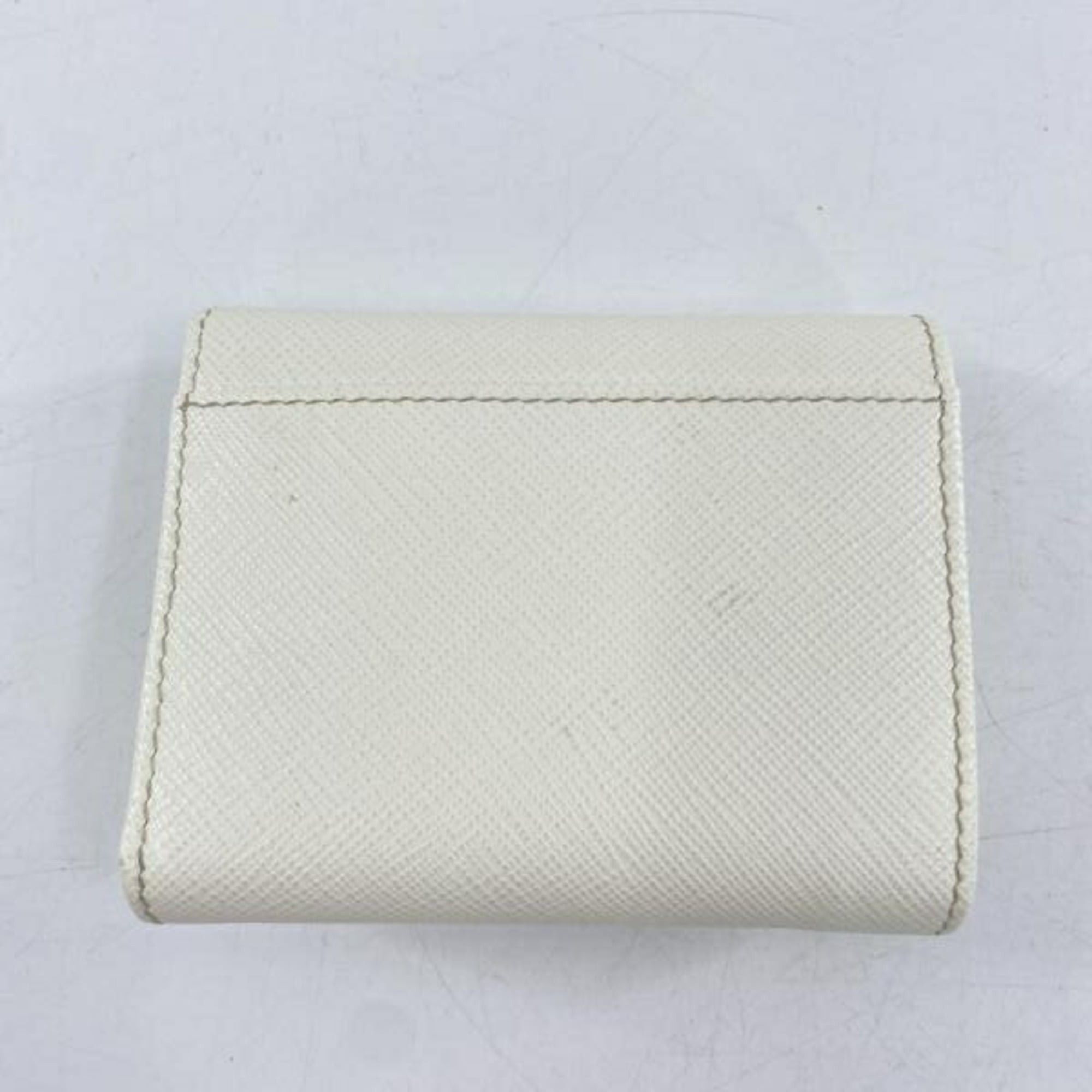 Prada PRADA Compact Wallet 1MH043 Saffiano White Prada Triangle Size ONE SIZE - 2 Thumbnail
