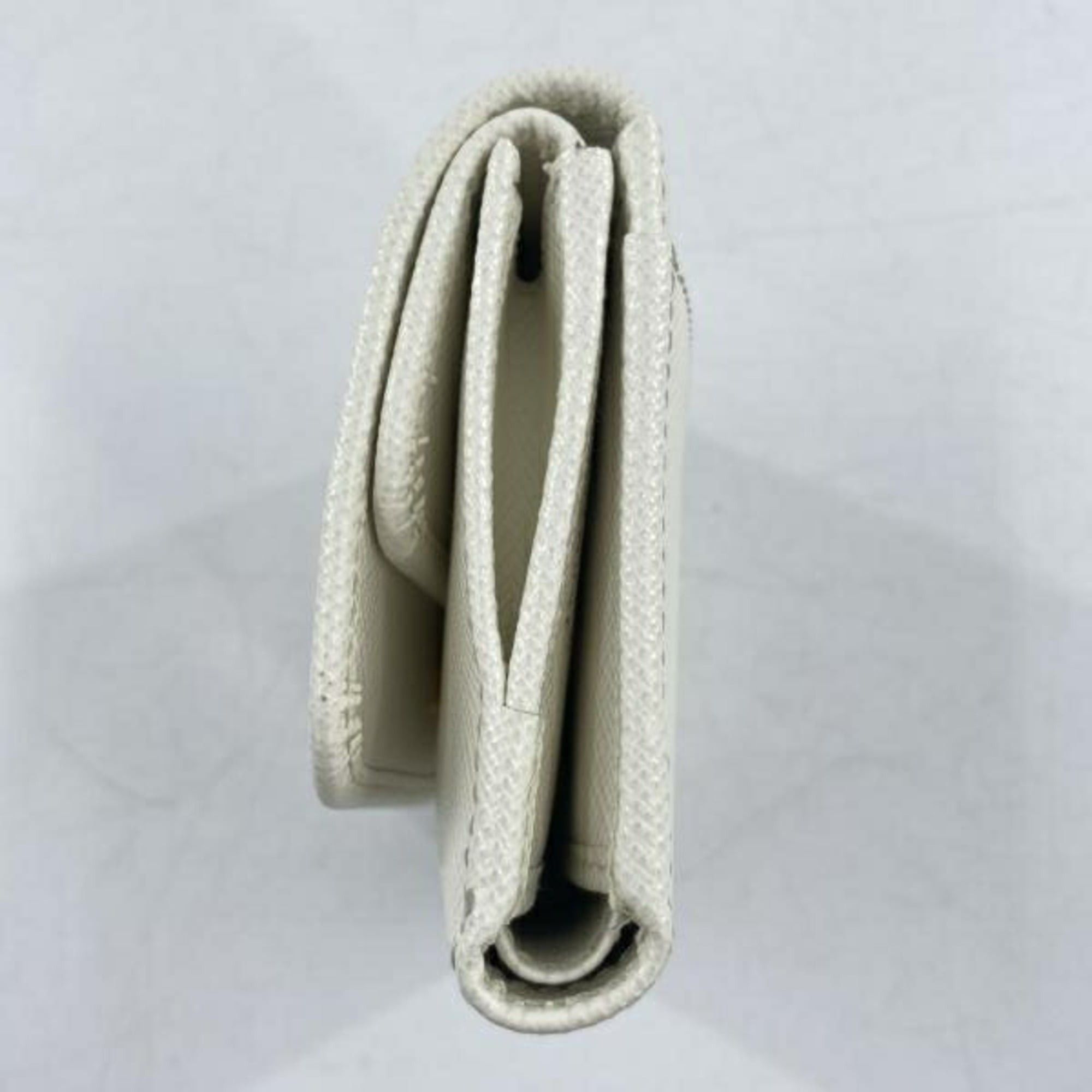 Prada PRADA Compact Wallet 1MH043 Saffiano White Prada Triangle Size ONE SIZE - 9 Thumbnail