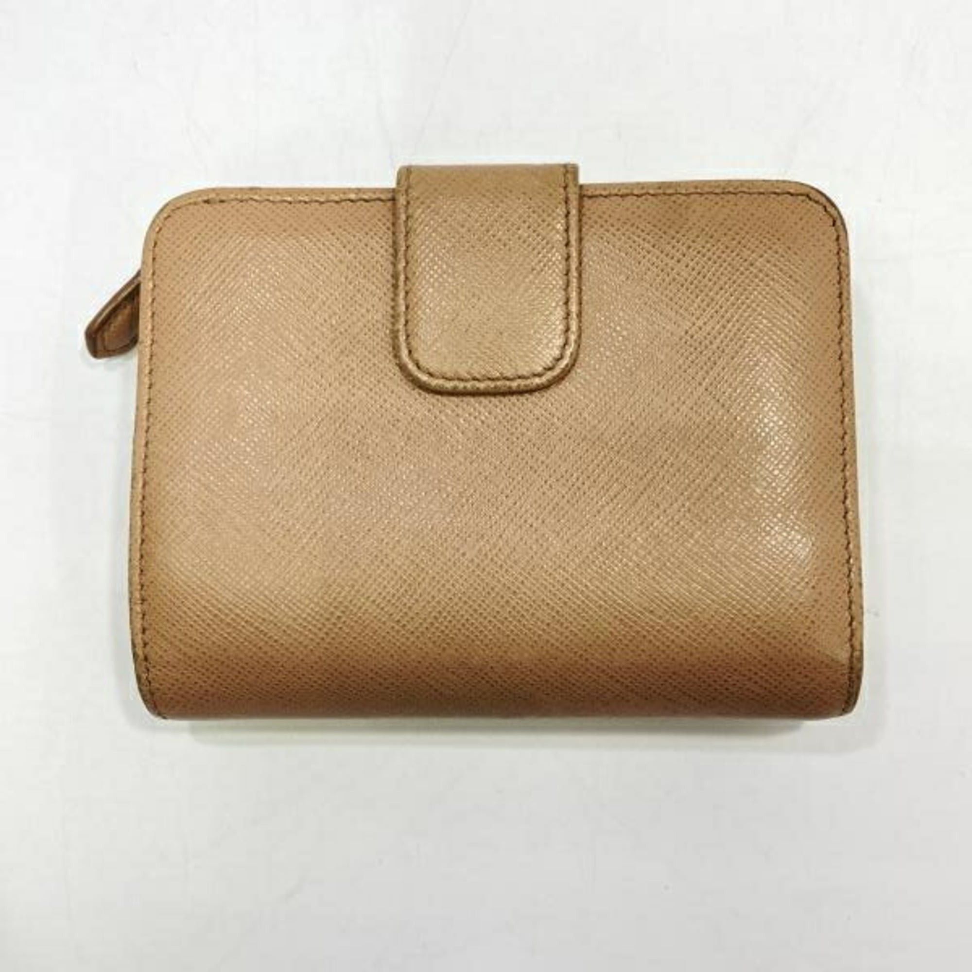 Prada PRADA Saffiano Bifold Wallet Beige 1ML018 Size ONE SIZE - 2 Thumbnail