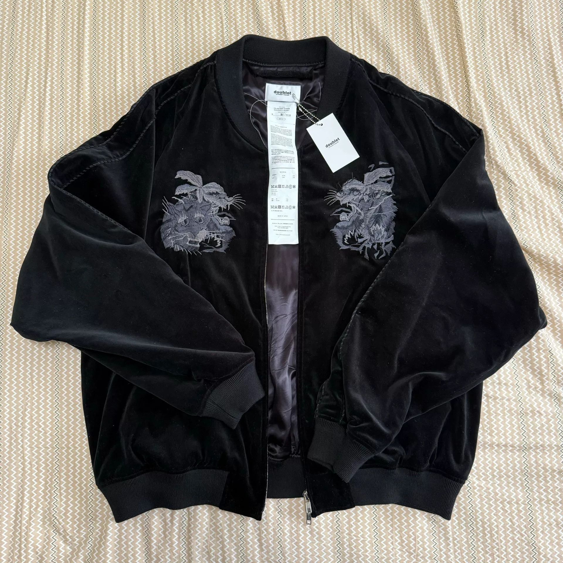 Doublet Doublet FW22 Fleece Embroidered Jacket Size US M / EU 48-50 / 2 - 3 Thumbnail