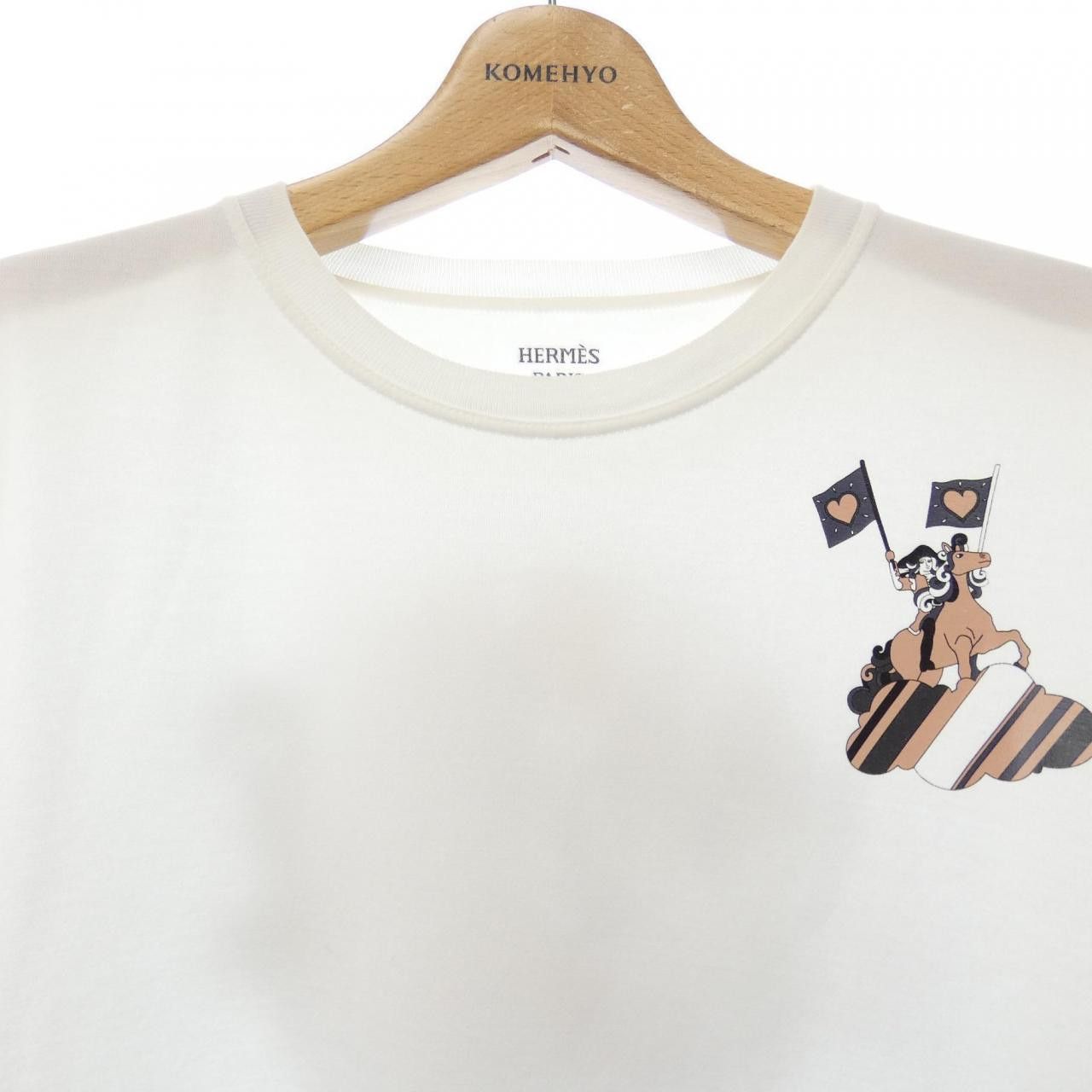 Hermes Hermes Hermes Cartouche T-shirt Textile T-Shirts DUTY FREE for USA Size ONE SIZE - 5 Thumbnail
