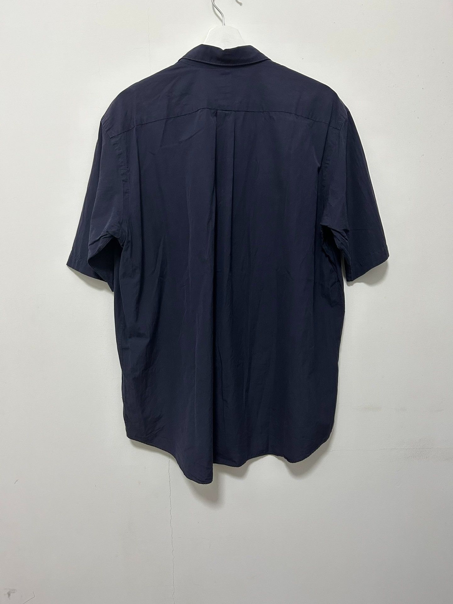 Comoli Comoli Washed Blue-Purple Short-Sleeve Shirt Size US L / EU 52-54 / 3 - 2 Thumbnail