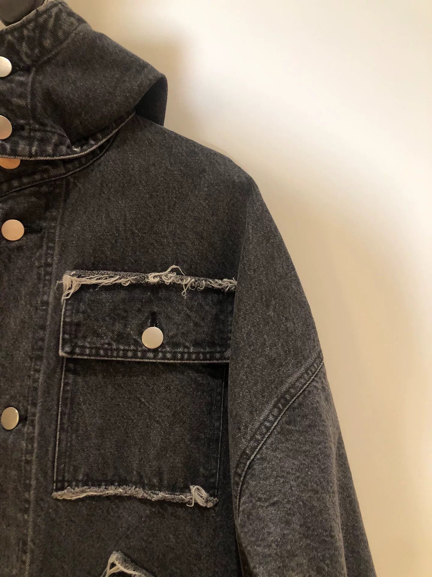 Other ISSUETHINGS Type45 Washed Black Denim Jacket Size US M / EU 48-50 / 2 - 3 Thumbnail