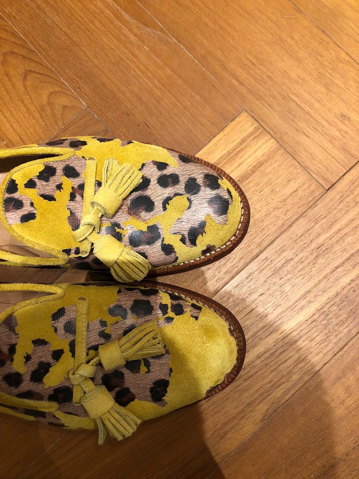 Doublet Doublet Yellow Leopard Smoking Loafers Size US 9 / EU 42 - 2 Thumbnail