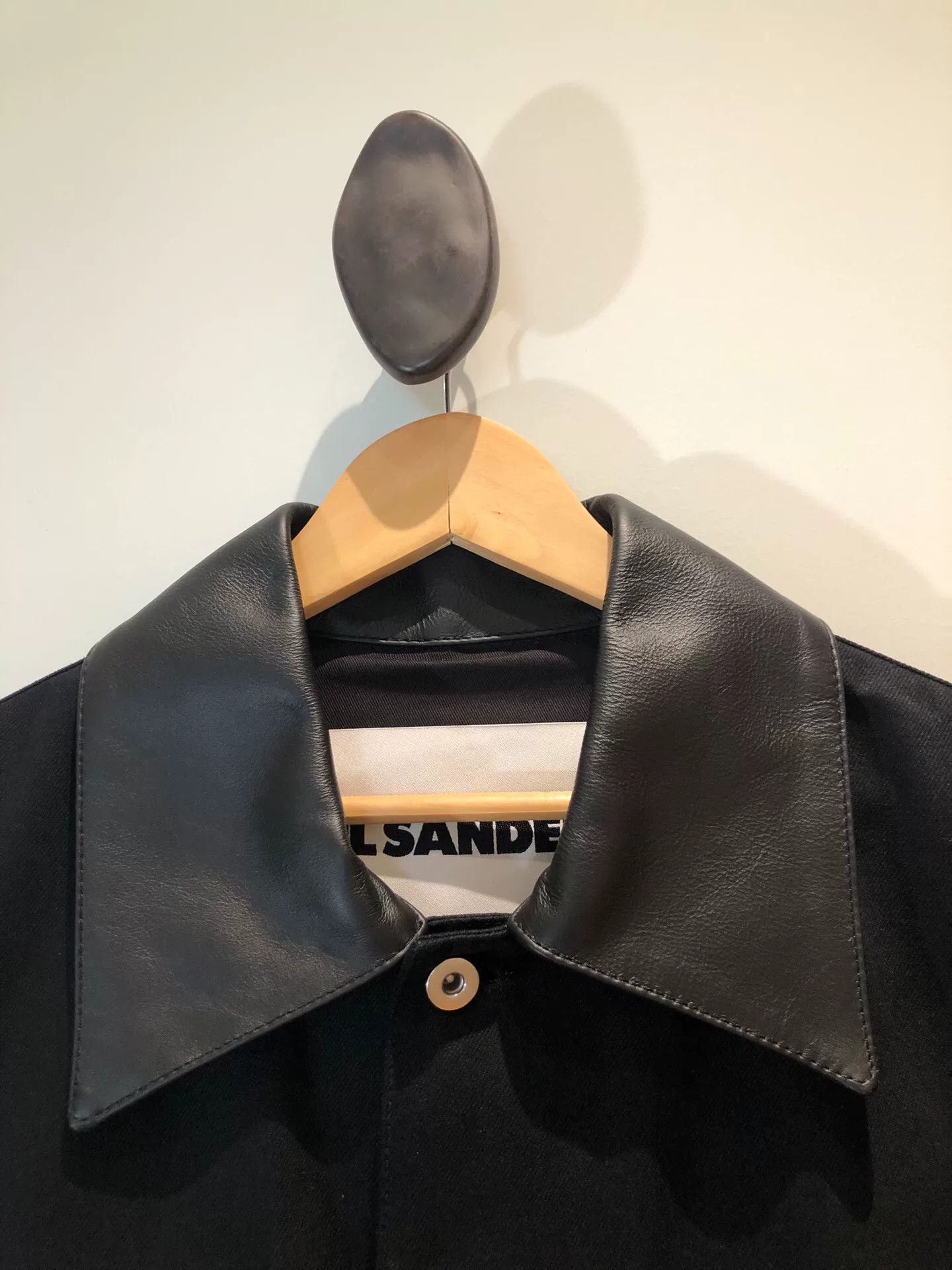 Jil Sander Jil Sander Leather Collar Jacket Size US L / EU 52-54 / 3 - 4 Thumbnail