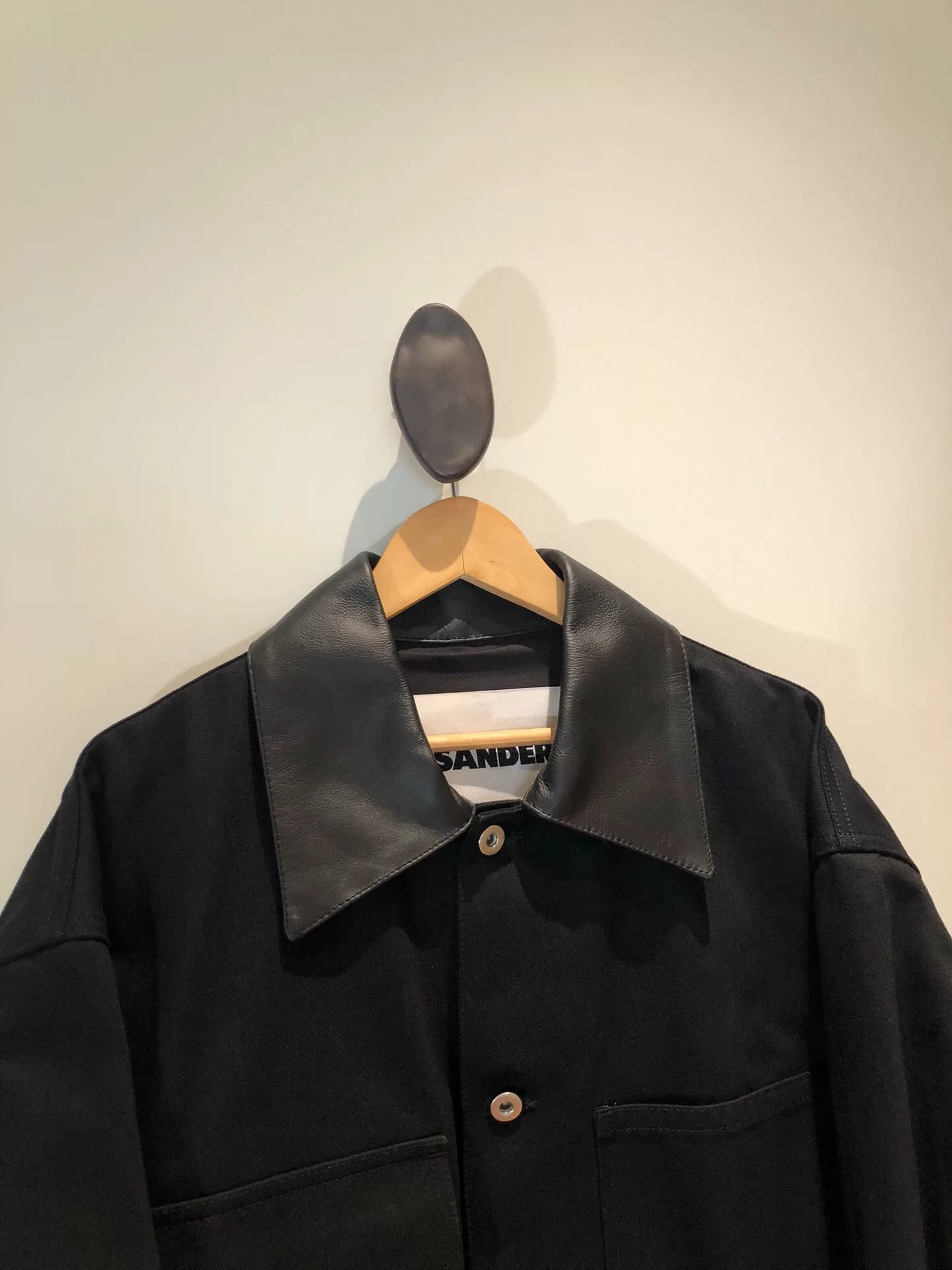 Jil Sander Jil Sander Leather Collar Jacket Size US L / EU 52-54 / 3 - 3 Thumbnail
