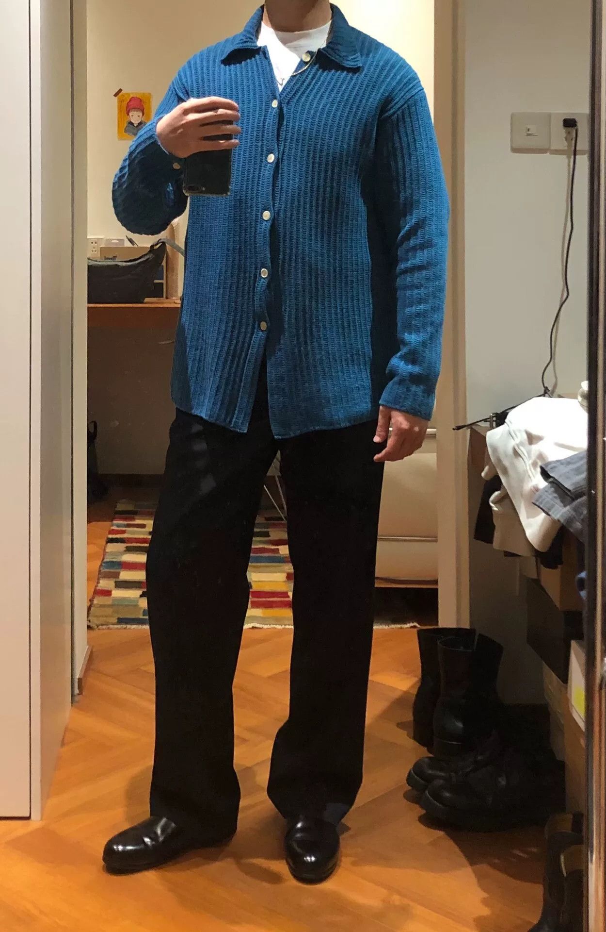 Auralee Auralee Japanese-Made Blue Cardigan Size US M / EU 48-50 / 2 - 9 Thumbnail