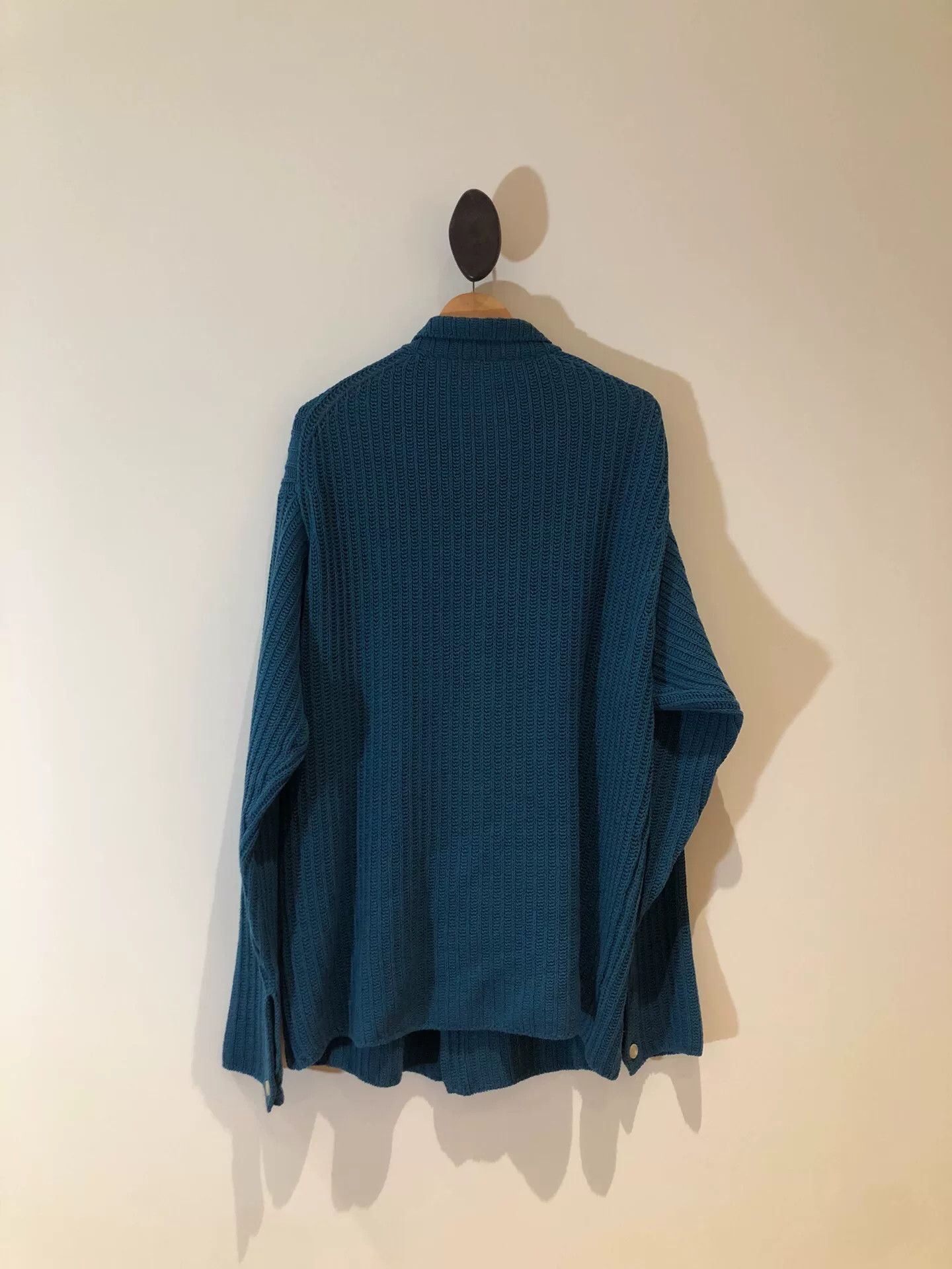 Auralee Auralee Japanese-Made Blue Cardigan Size US M / EU 48-50 / 2 - 2 Thumbnail