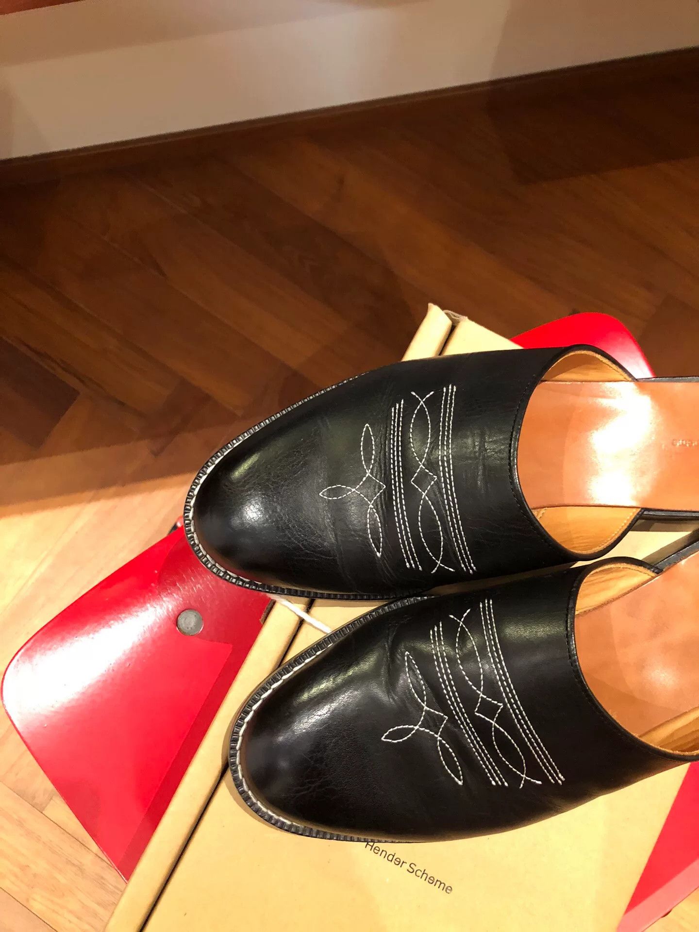 Hender Scheme Hender Scheme Black Leather Mules Size US 9 / EU 42 - 2 Thumbnail