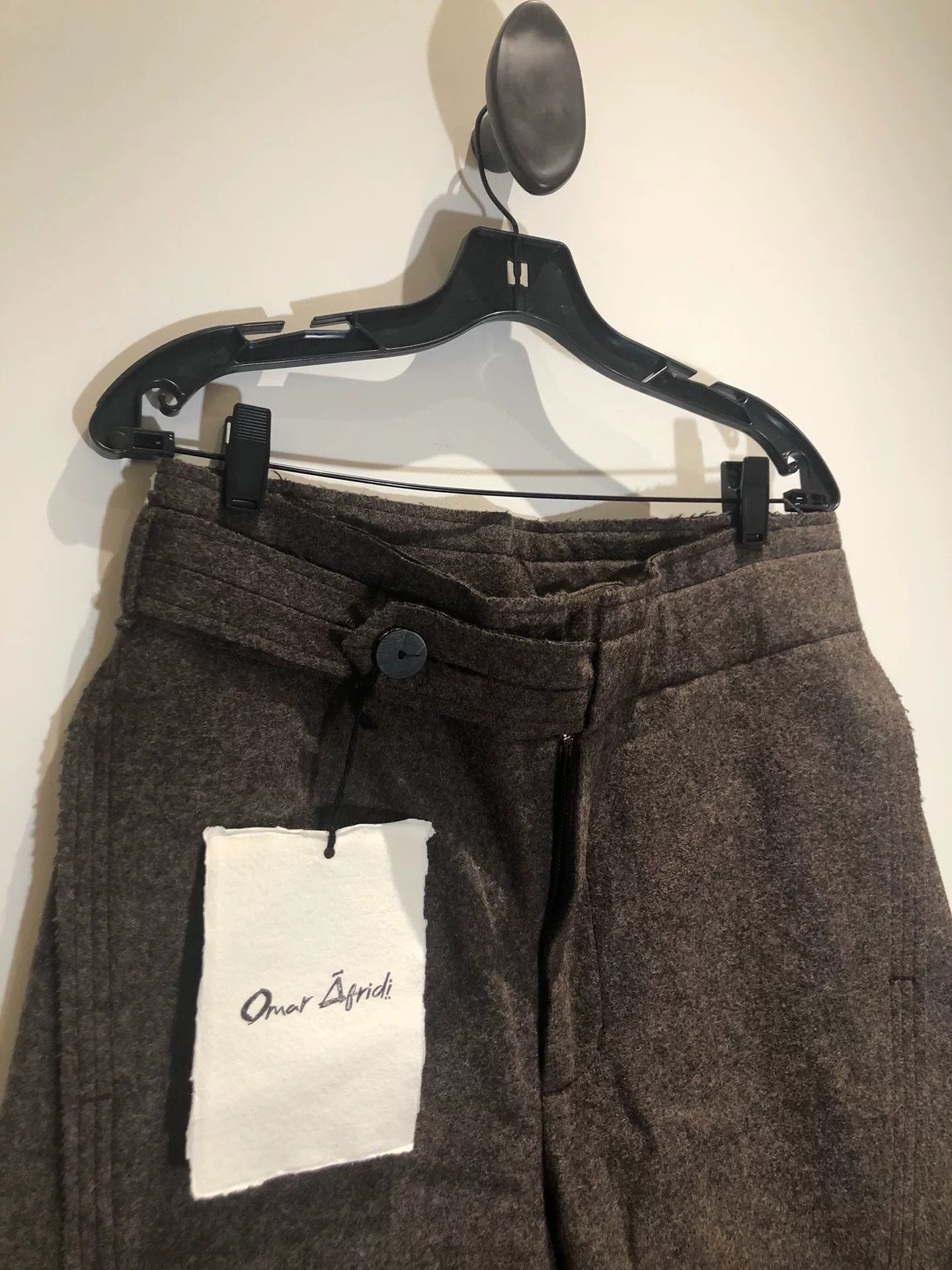 Omar Afridi OMAR AFRIDI Brown Flared Wool Trousers Size US 30 / EU 46 - 3 Thumbnail