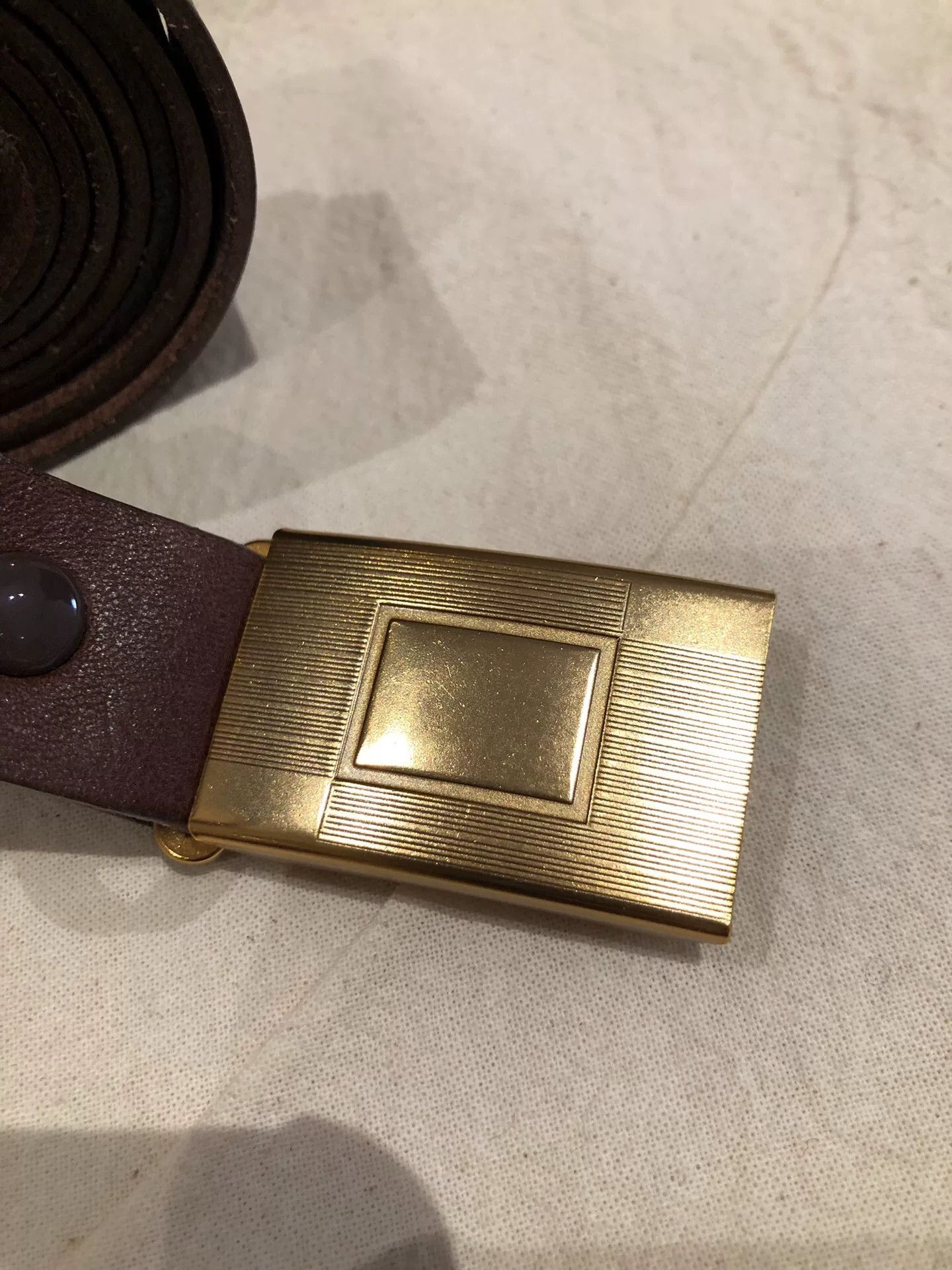 Taiga Takahashi T.T Taiga Takahashi Leather Belt Size ONE SIZE - 3 Thumbnail