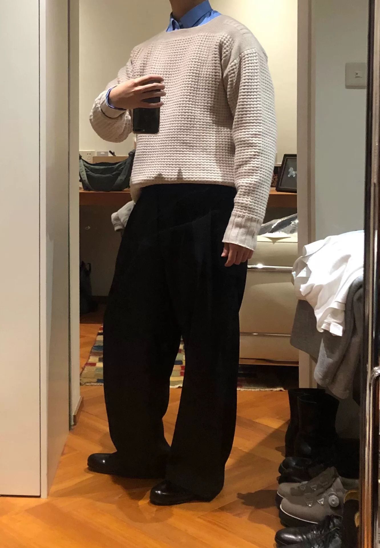 MotivMfg Motiv Waffle Knit Sweater Size XL / US 12-14 / IT 48-50 - 8 Thumbnail