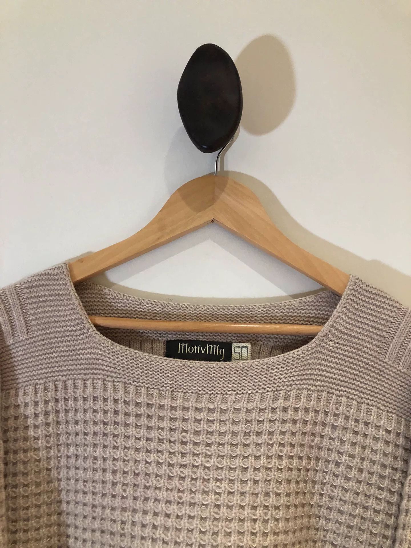 MotivMfg Motiv Waffle Knit Sweater Size XL / US 12-14 / IT 48-50 - 3 Thumbnail