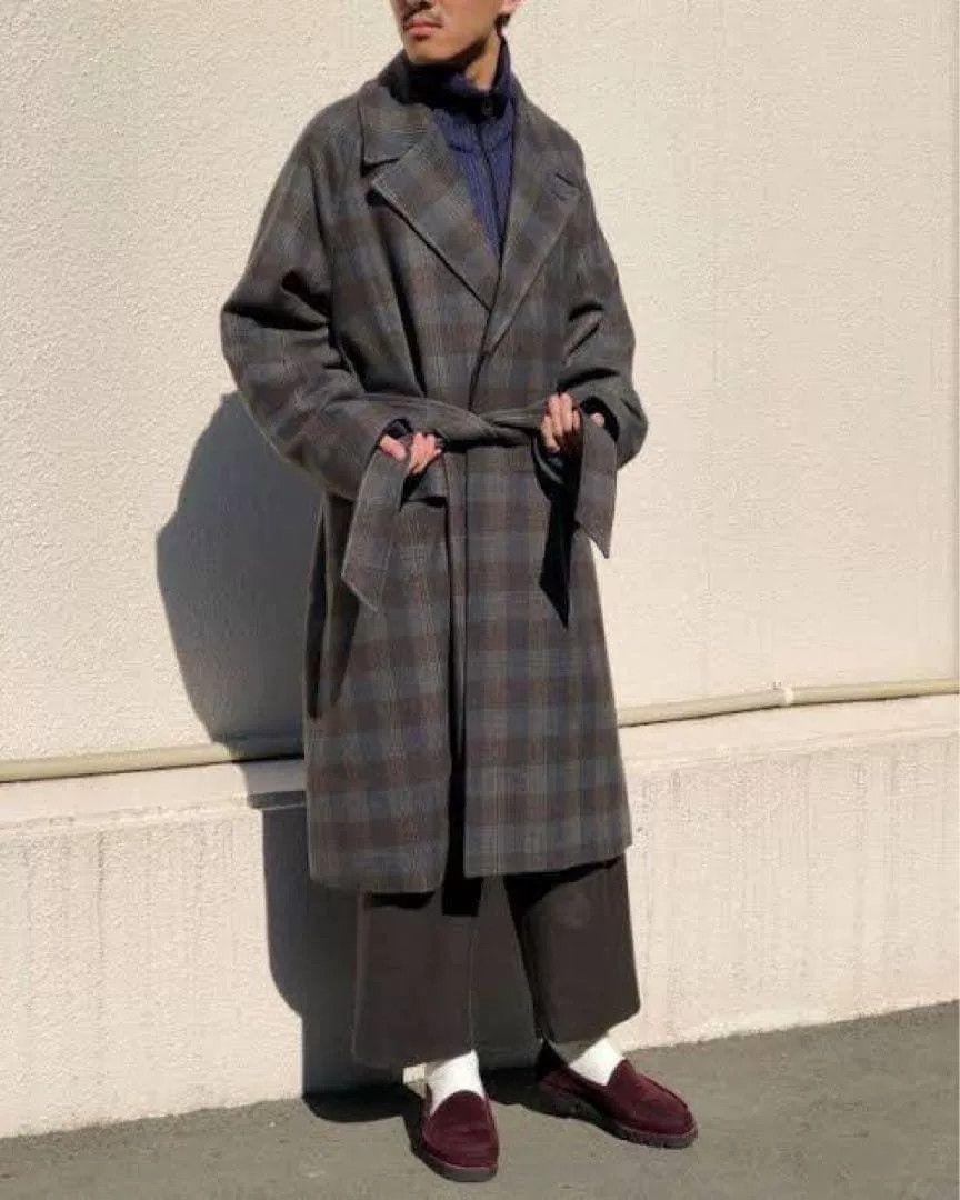 Other URU Check Belt Coat Size US S / EU 44-46 / 1 - 9 Thumbnail