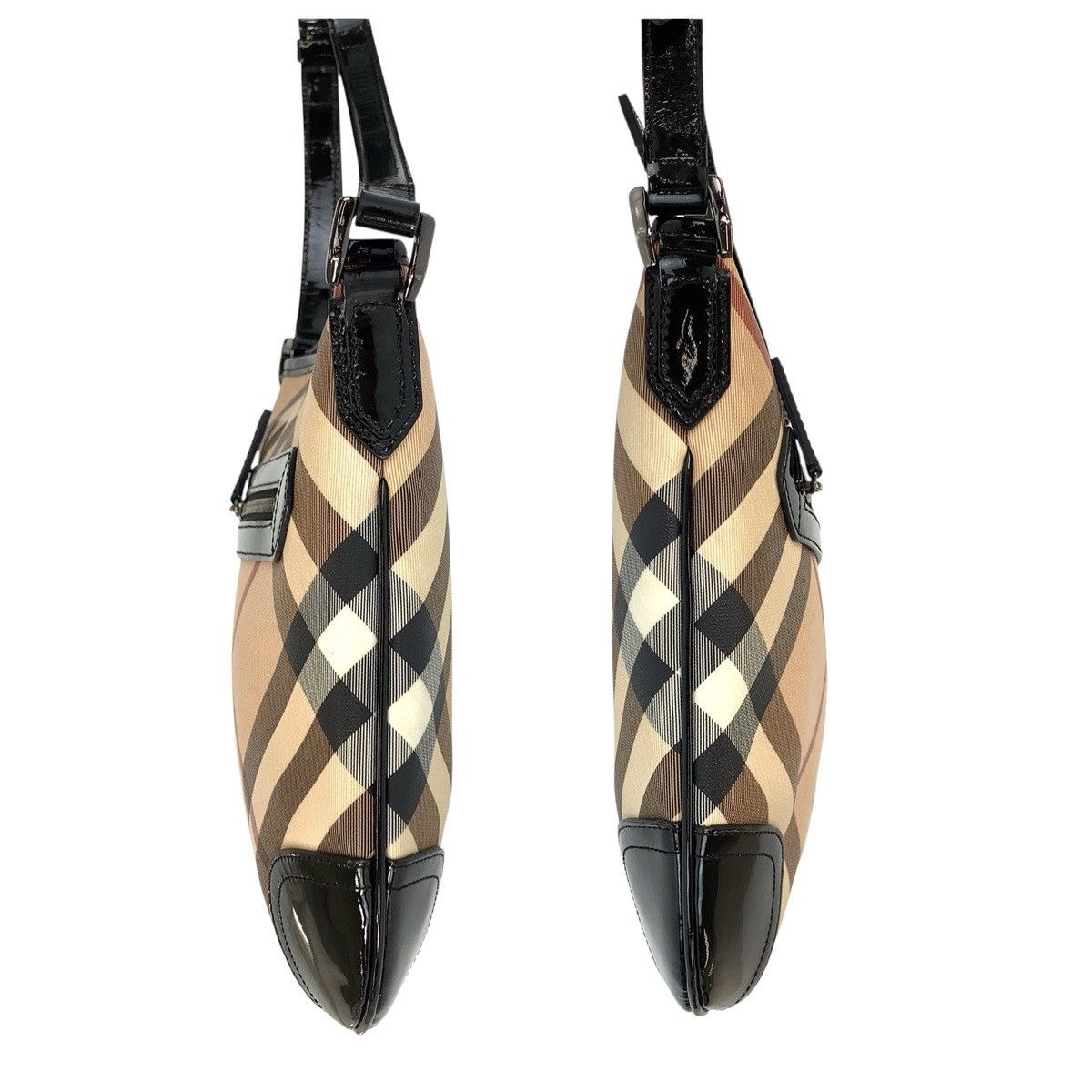 Burberry Burberry Burberry Check PVC Patent Leather Shoulder Bag Plastic / Synthetic Shoulder Bag DUTY FREE for USA Size ONE SIZE - 8 Thumbnail