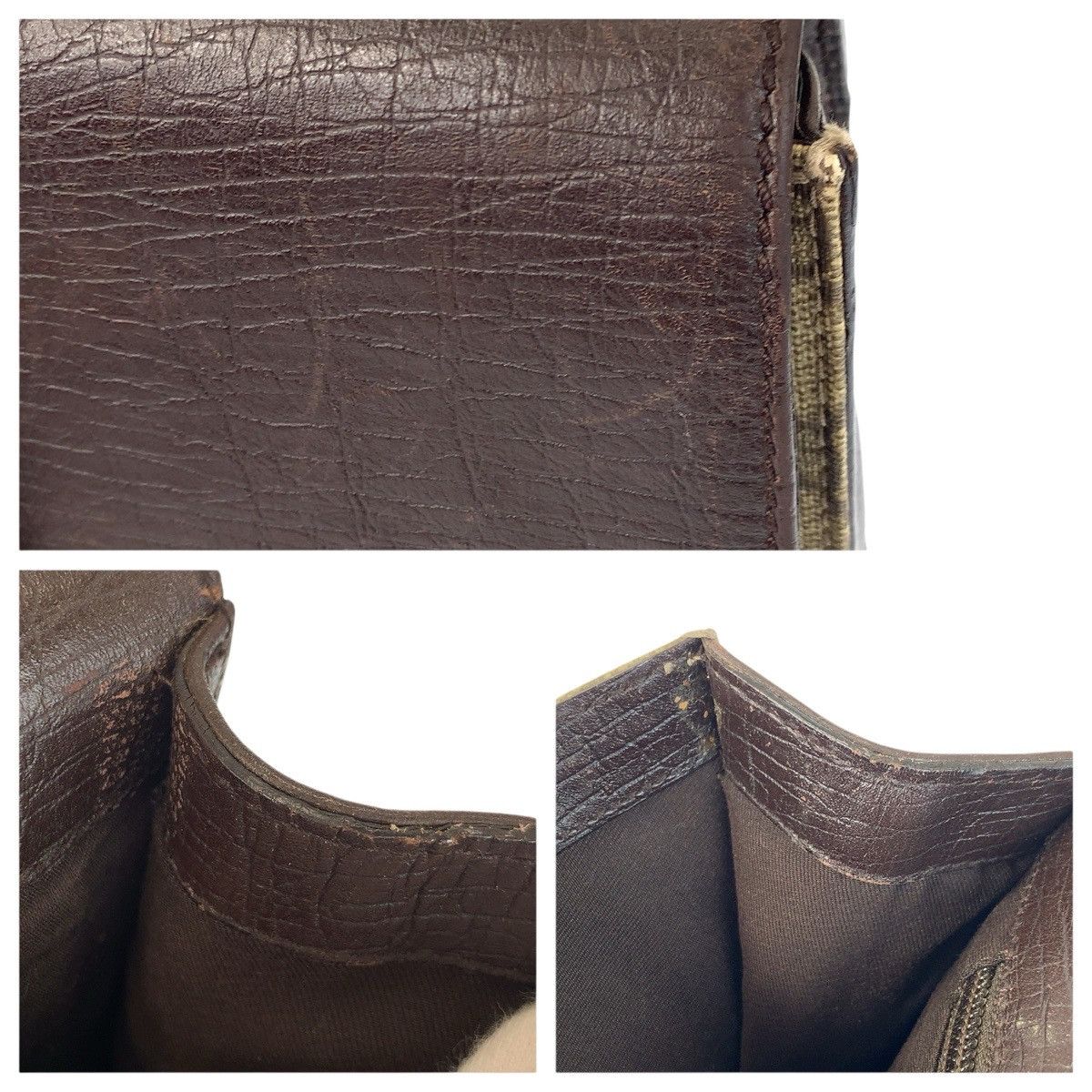 Gucci Gucci Gucci GG Supreme Canvas Leather Clutch Bag Textile Clutch Bag 131213 DUTY FREE for USA Size ONE SIZE - 6 Thumbnail
