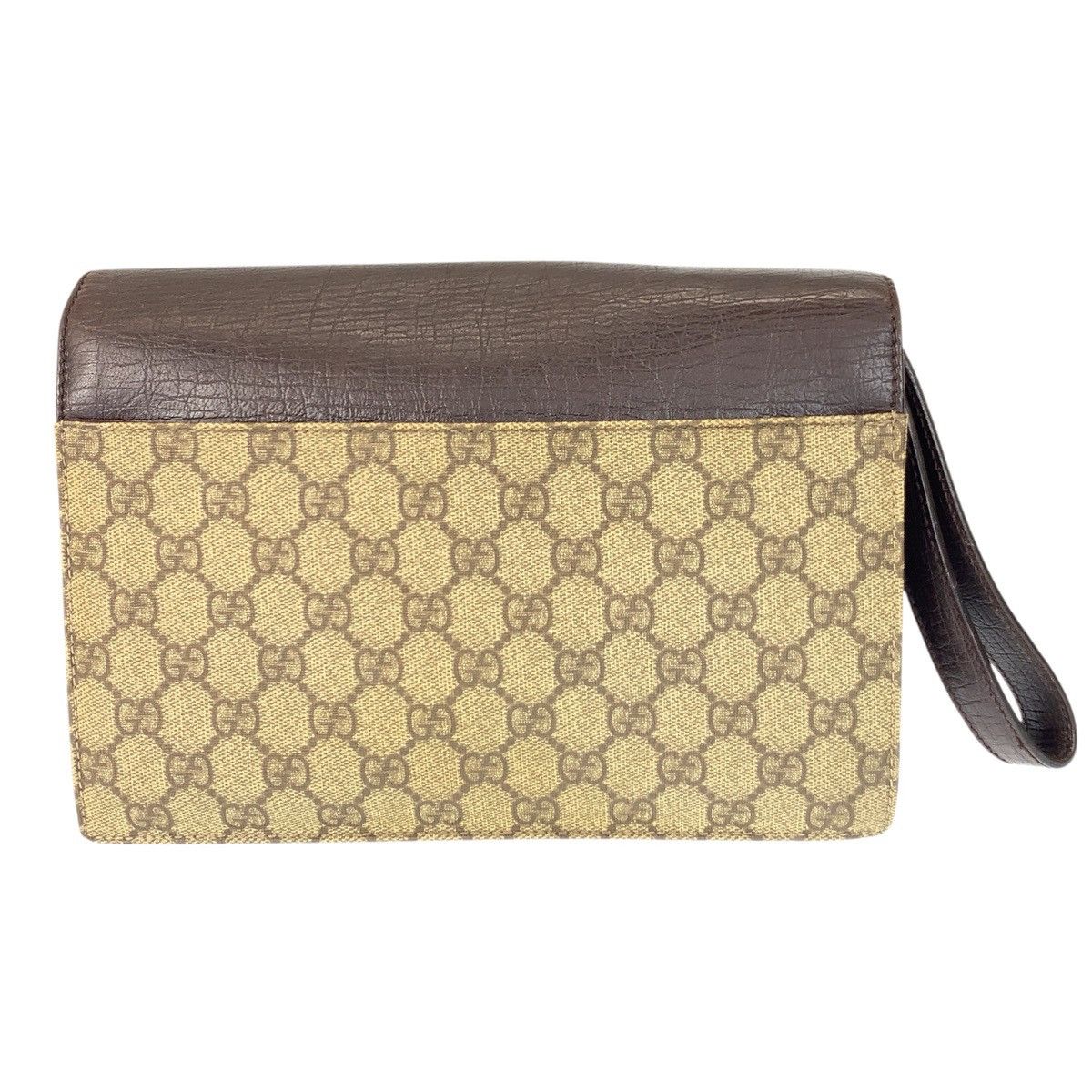 Gucci Gucci Gucci GG Supreme Canvas Leather Clutch Bag Textile Clutch Bag 131213 DUTY FREE for USA Size ONE SIZE - 2 Thumbnail