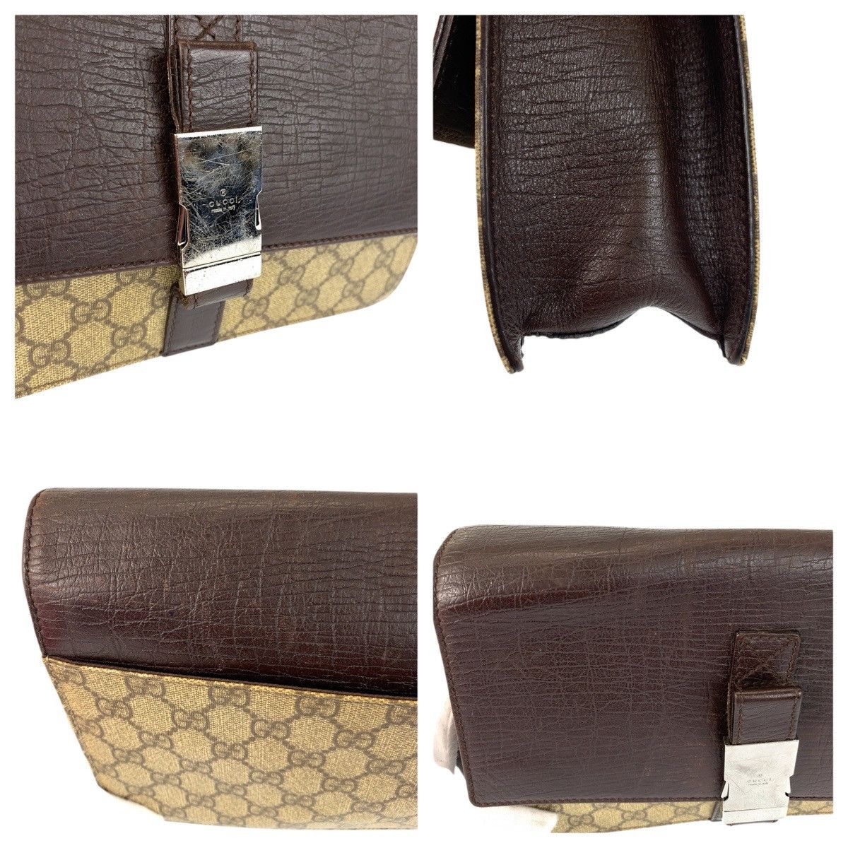 Gucci Gucci Gucci GG Supreme Canvas Leather Clutch Bag Textile Clutch Bag 131213 DUTY FREE for USA Size ONE SIZE - 5 Thumbnail