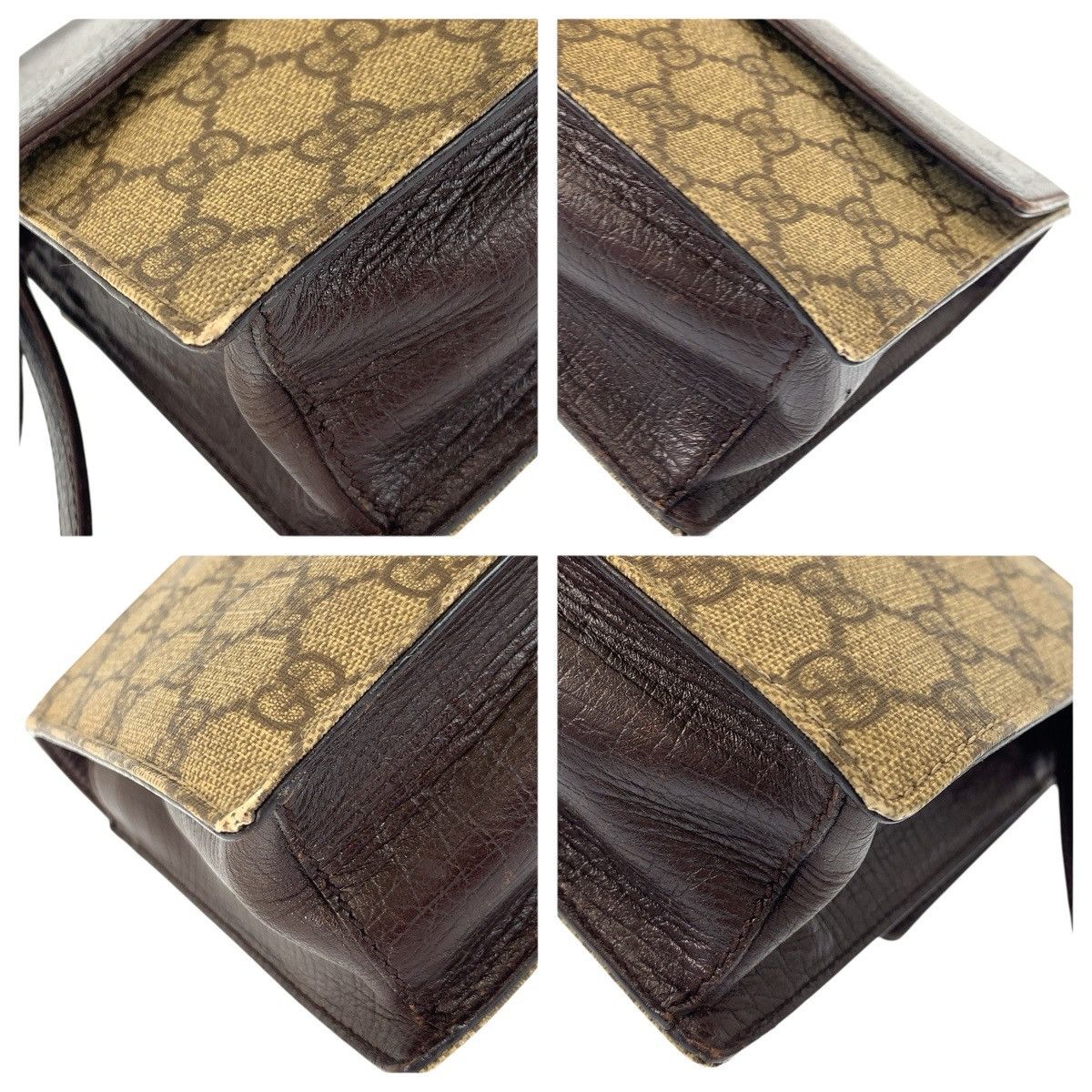 Gucci Gucci Gucci GG Supreme Canvas Leather Clutch Bag Textile Clutch Bag 131213 DUTY FREE for USA Size ONE SIZE - 3 Thumbnail