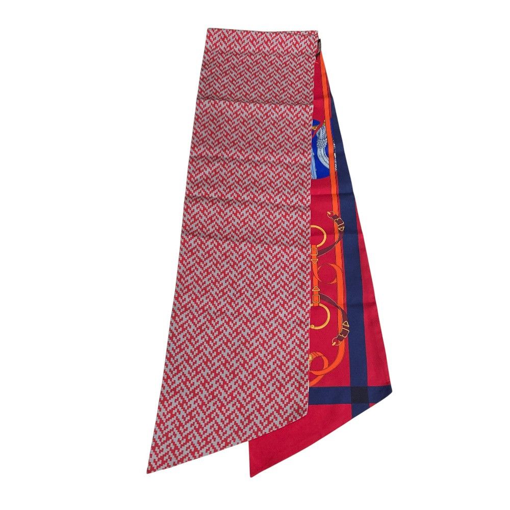 Hermes Hermes Hermès TOUT EN CARRE Silk Maxi Twilly Textile Scarf DUTY FREE for USA Size ONE SIZE - 5 Thumbnail