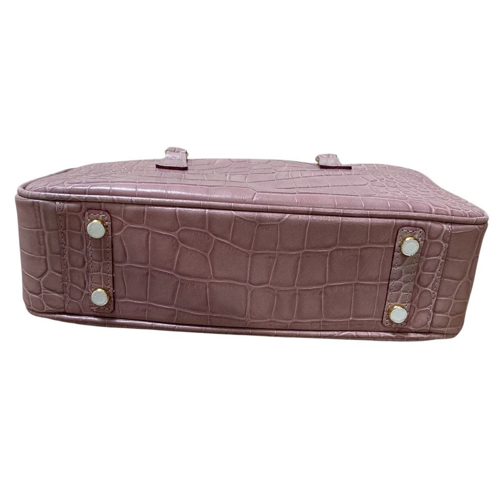 Other Other ADMJ Accessoires De Mademoiselle Swarovski Croco Embossed Handbag Leather Handbag DUTY FREE for USA Size ONE SIZE - 6 Thumbnail