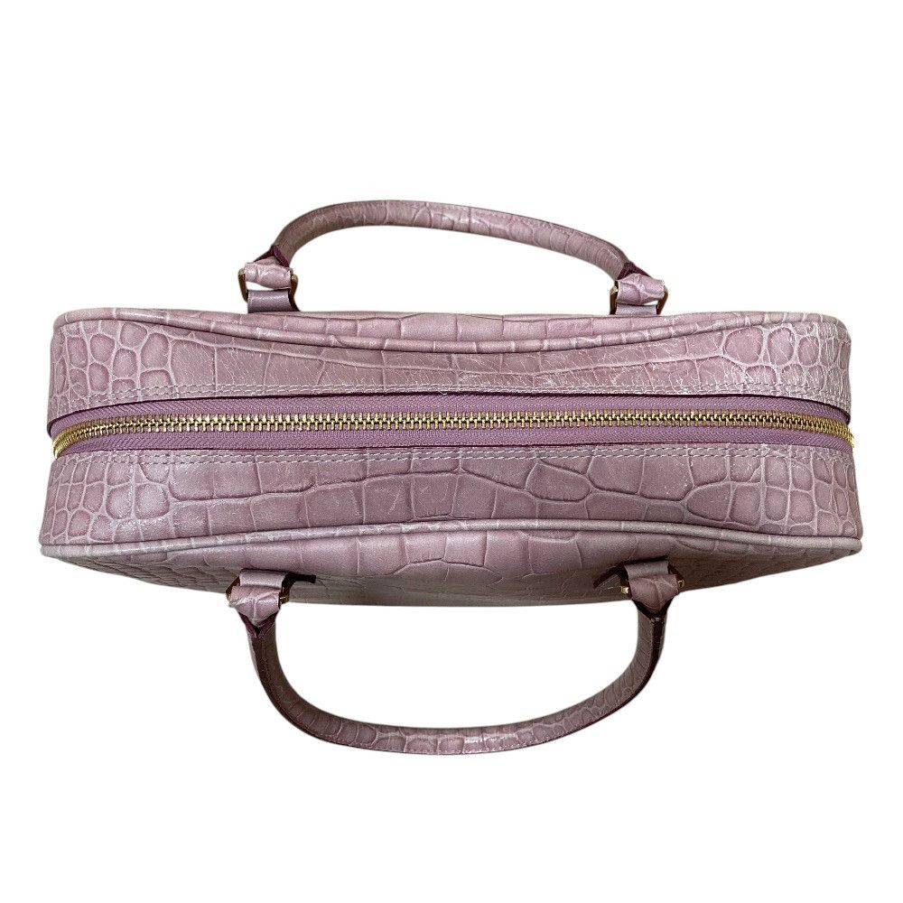 Other Other ADMJ Accessoires De Mademoiselle Swarovski Croco Embossed Handbag Leather Handbag DUTY FREE for USA Size ONE SIZE - 5 Thumbnail