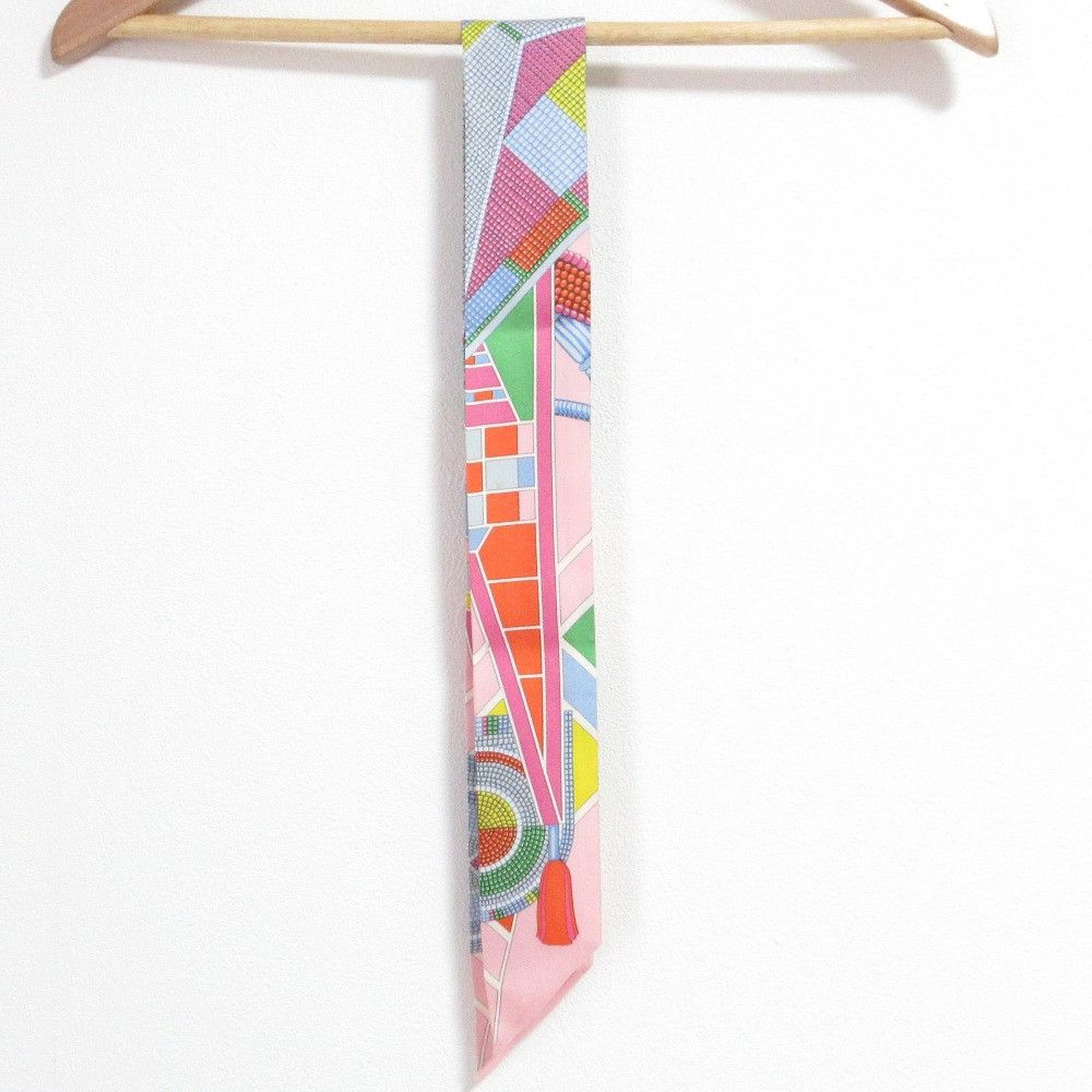 Hermes Hermes Hermès L'art indien des plaines Twilly Scarf Textile Scarf DUTY FREE for USA Size ONE SIZE - 4 Thumbnail