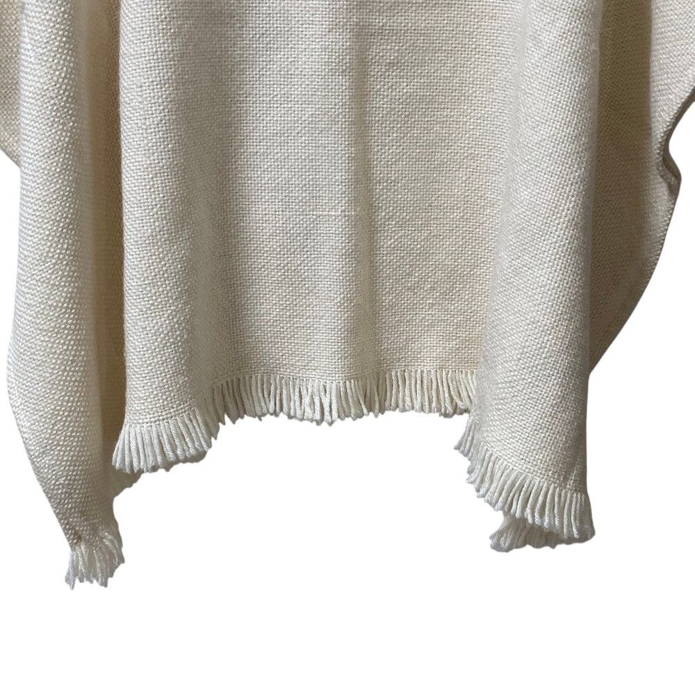 Other Other Cristaseya Bamboo Wool Fringe Poncho Textile Shawl DUTY FREE for USA Size ONE SIZE - 3 Thumbnail