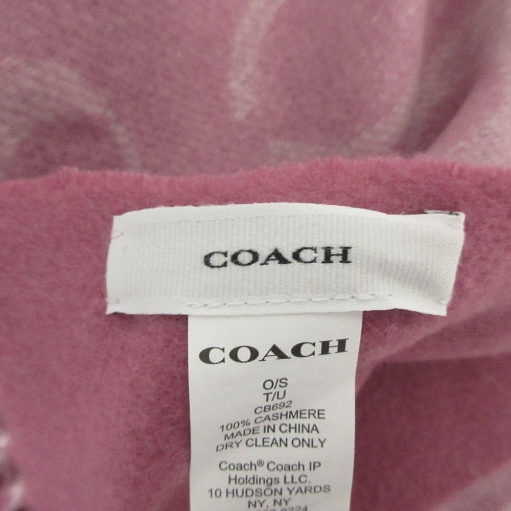 Coach Coach Coach Signature Cashmere Scarf Textile Scarf CB692 DUTY FREE for USA Size ONE SIZE - 2 Thumbnail