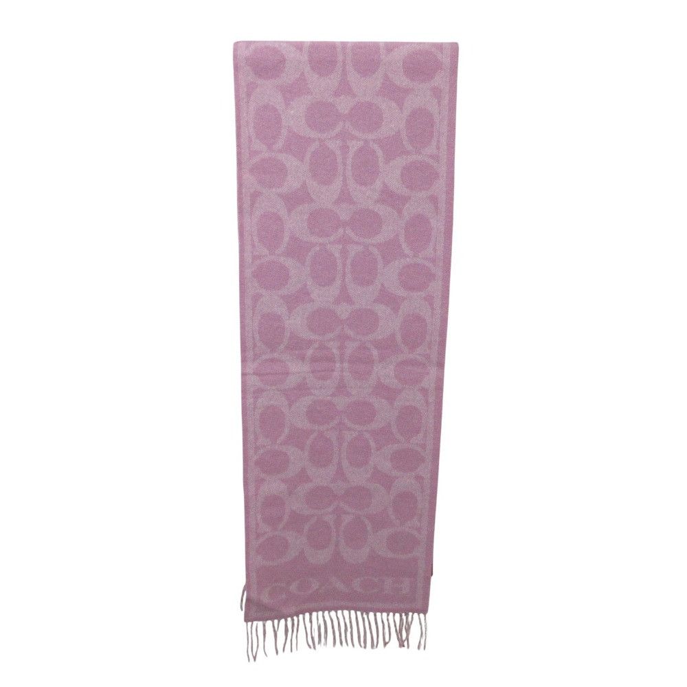 Coach Coach Coach Signature Cashmere Scarf Textile Scarf CB692 DUTY FREE for USA Size ONE SIZE - 4 Thumbnail