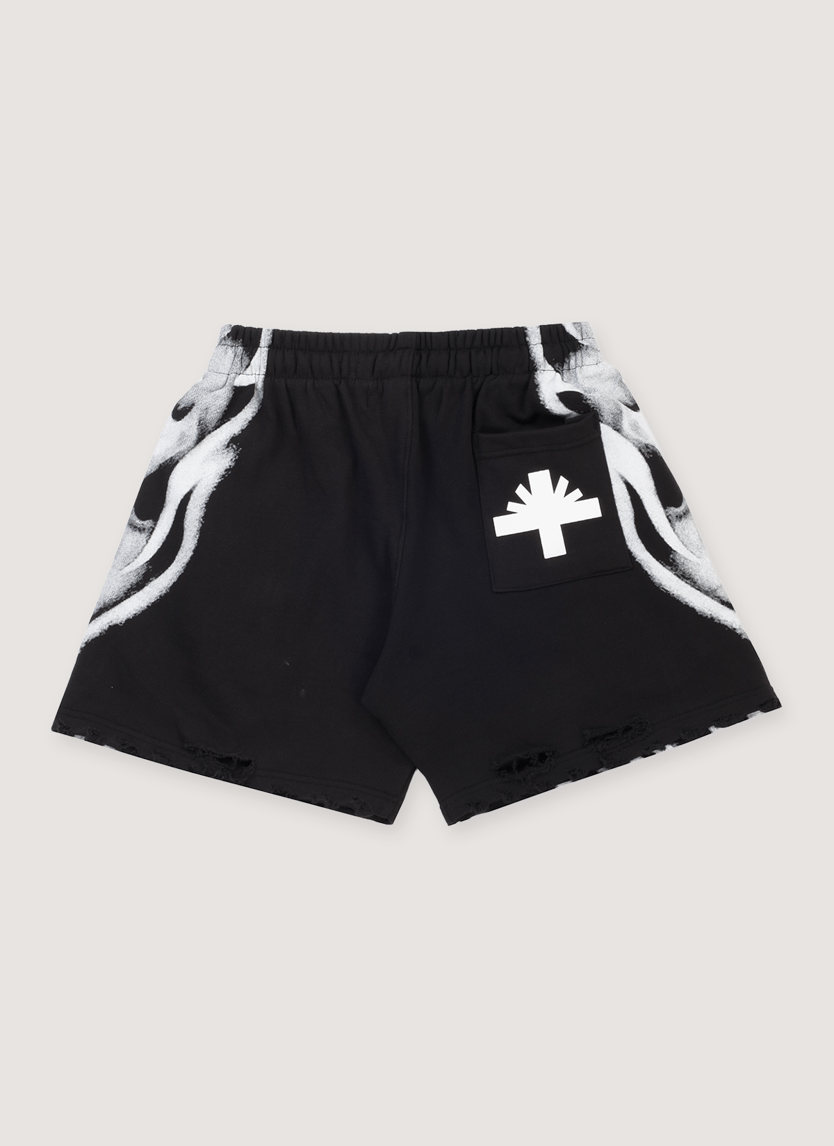 Vertabrae Skull Face Shorts Black White Size US 32 / EU 48 - 2 Thumbnail