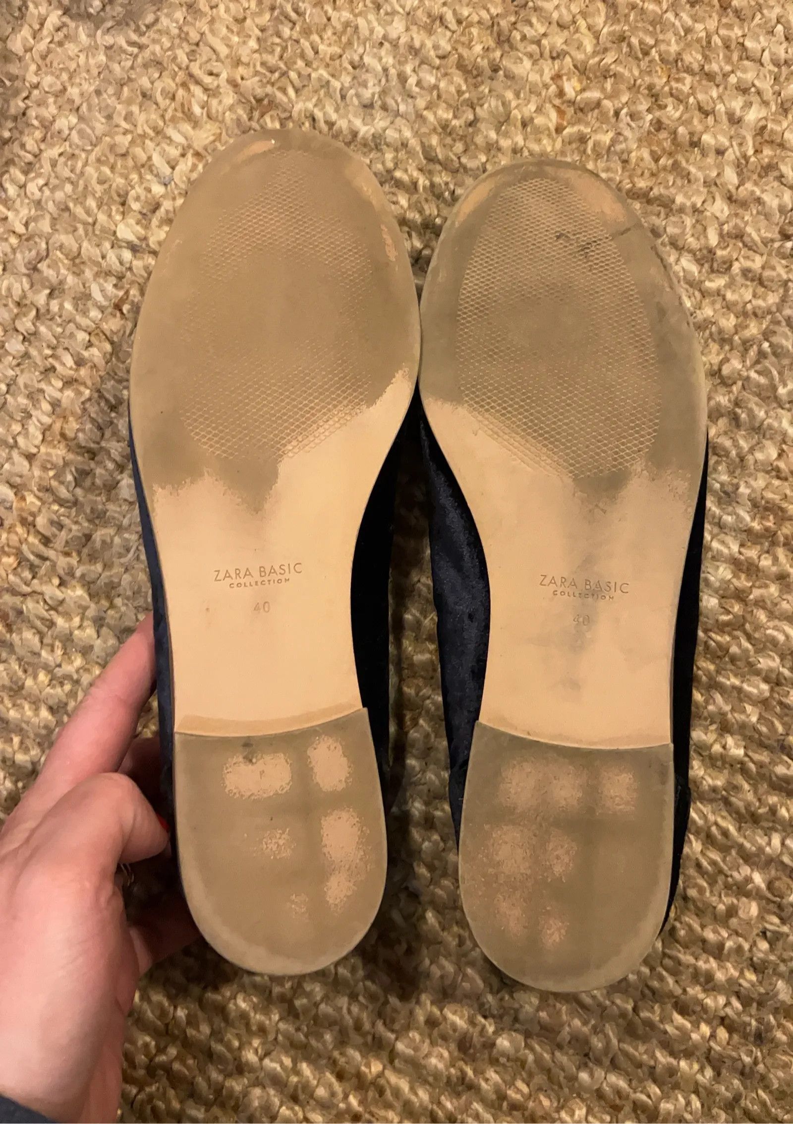 Zara Zara Velvet Loafers Size US 10 / IT 40 - 4 Thumbnail