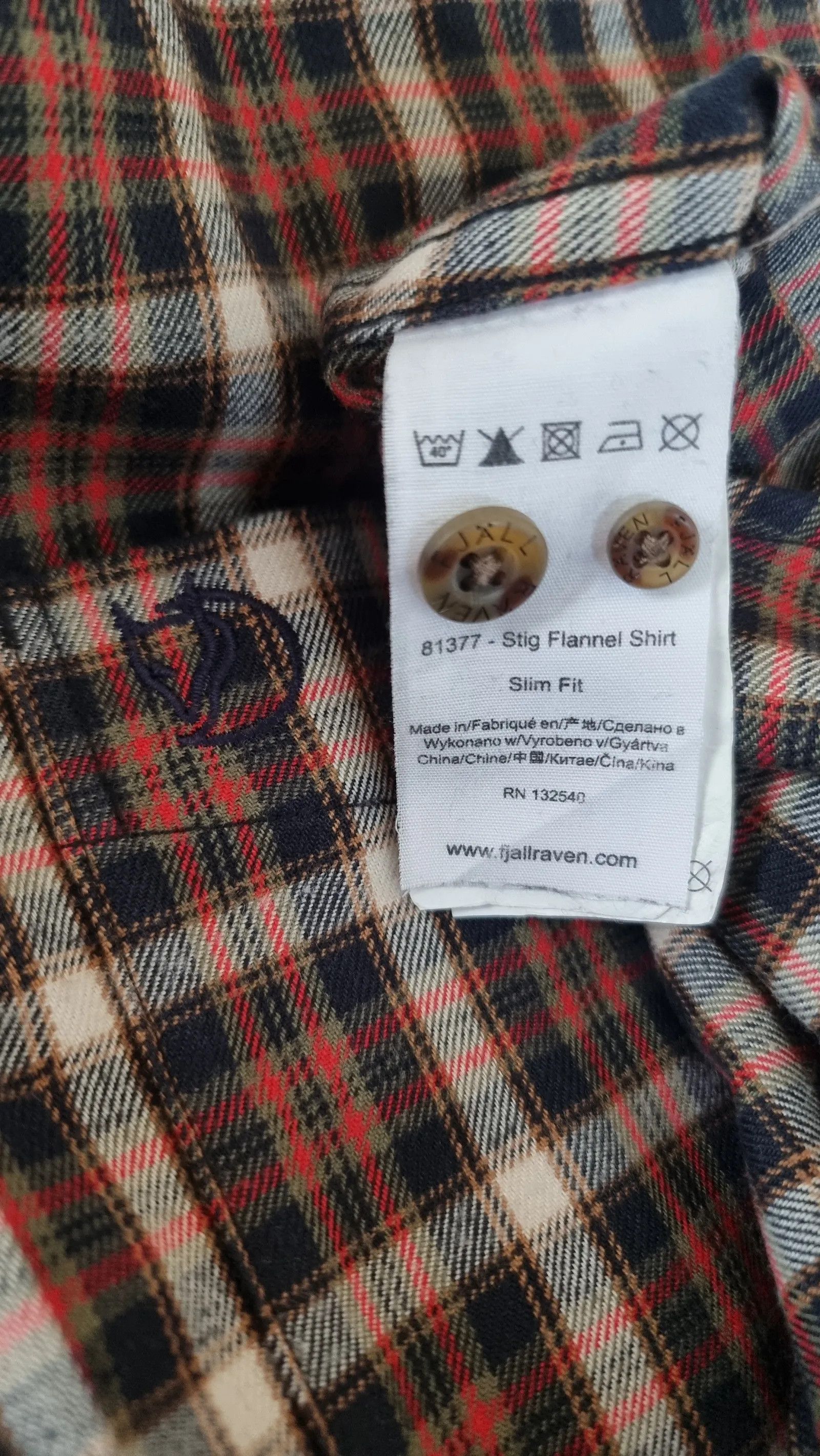Fjallraven FJÄLLRÄVEN STIG FLANNEL SHIRT SLIM FIT Shirt Size US M / EU 48-50 / 2 - 3 Thumbnail