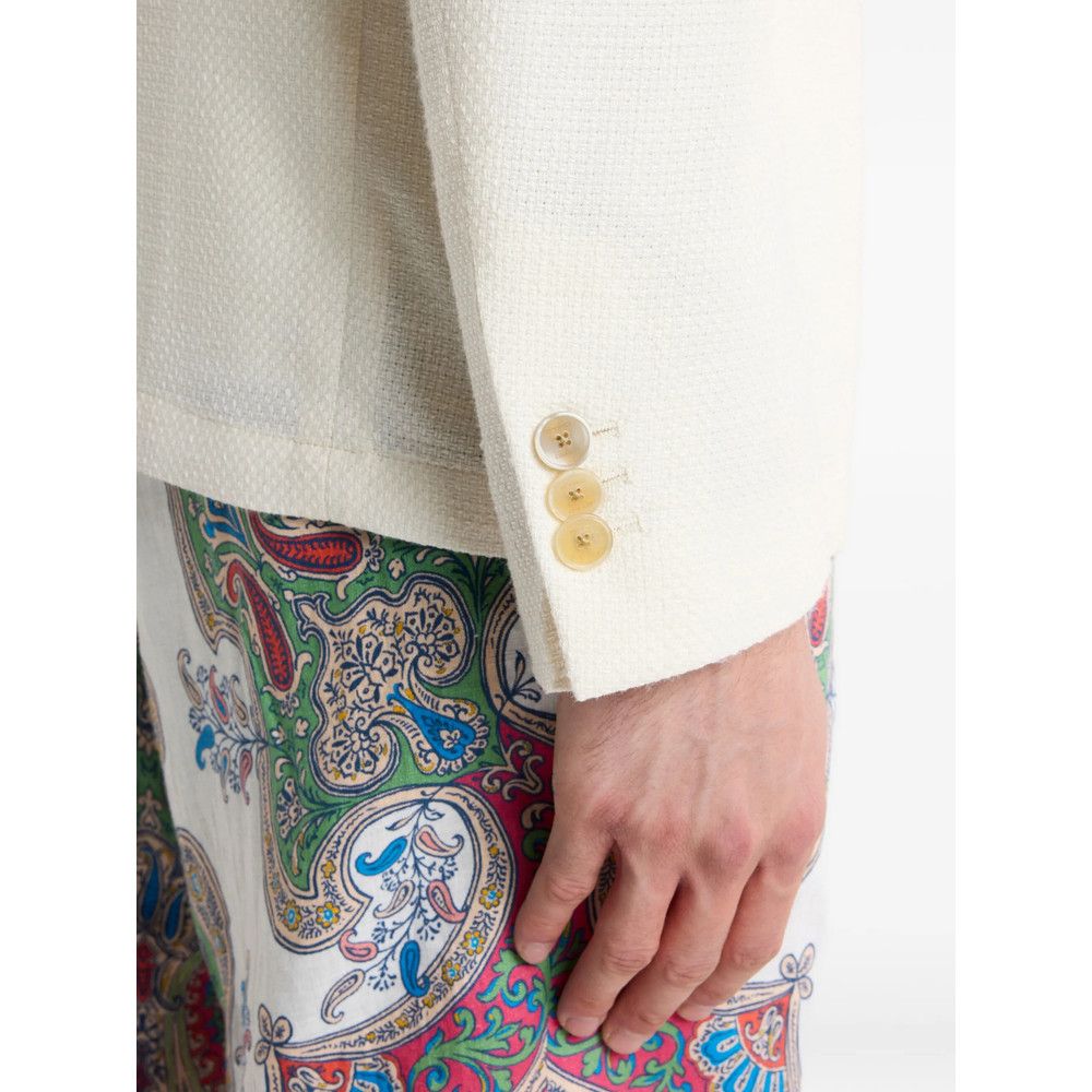 Etro Etro WHITE Jackets - Blazers Size US L / EU 52-54 / 3 - 2 Thumbnail
